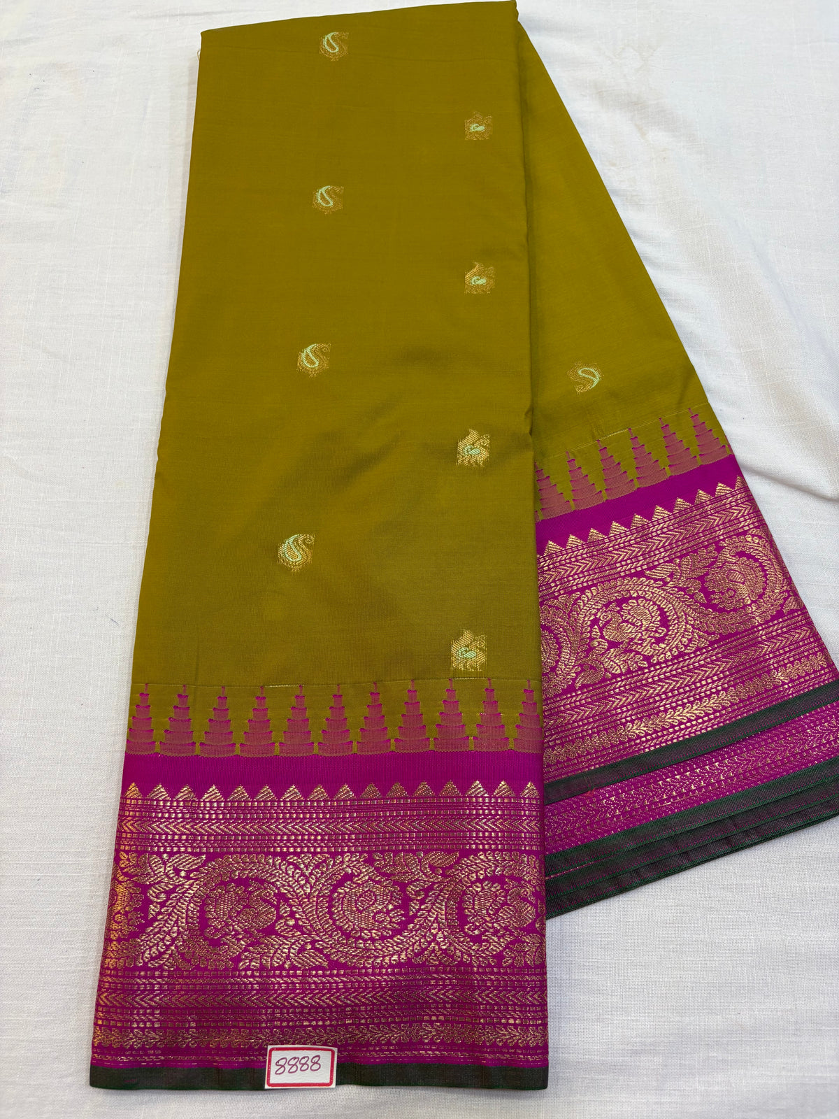 Semi Gadwal Silk Small Border Saree