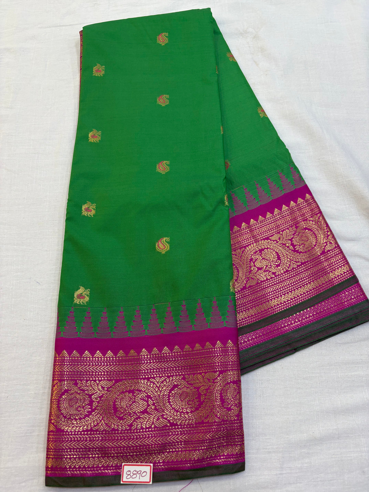 Semi Gadwal Silk Small Border Saree