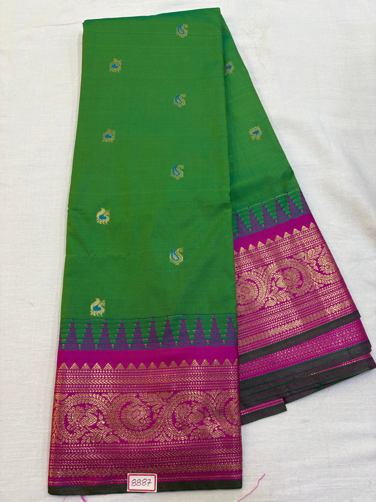 Semi Gadwal Silk Small Border Saree
