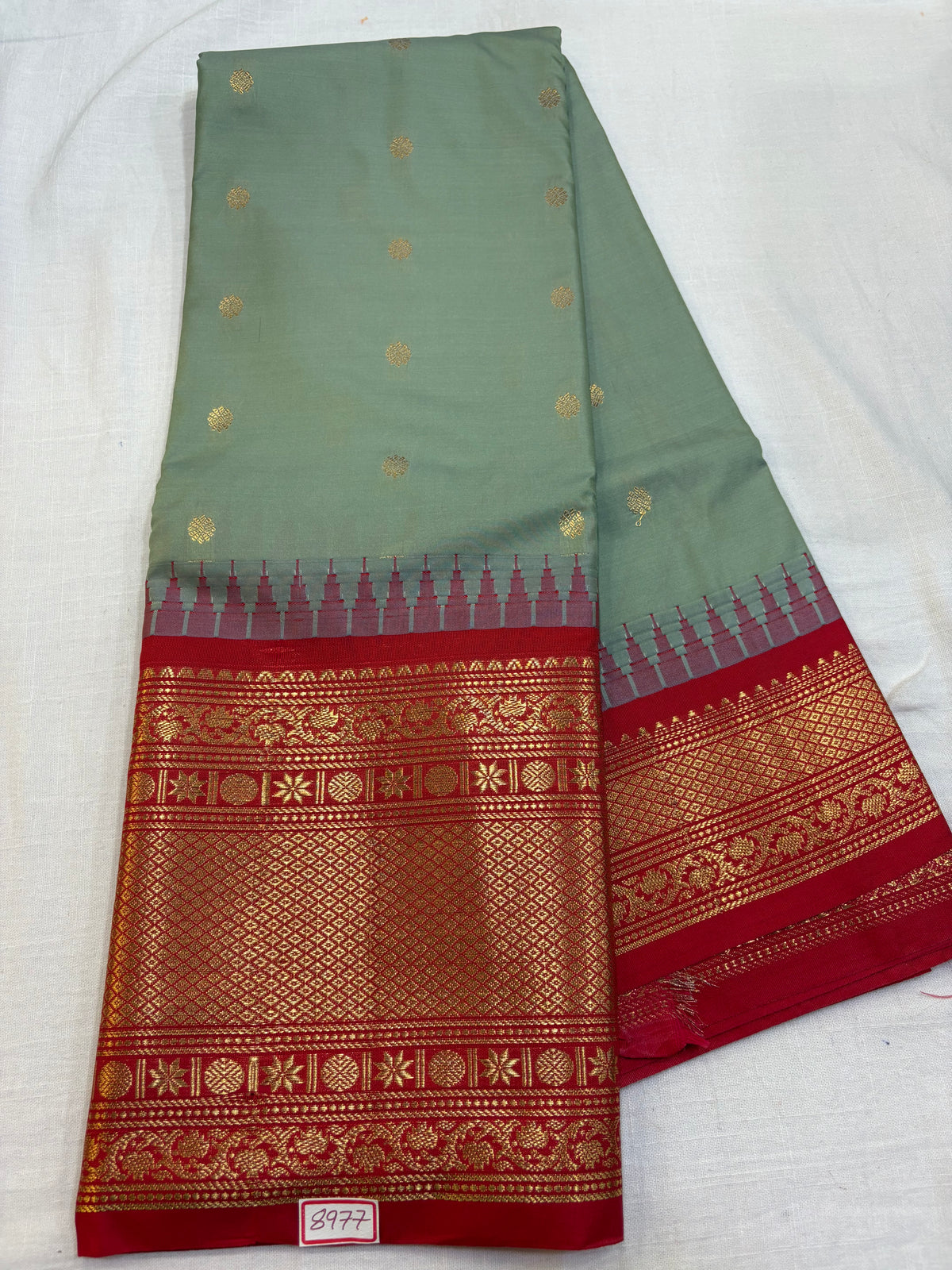 Semi Gadwal Silk Big Border Saree