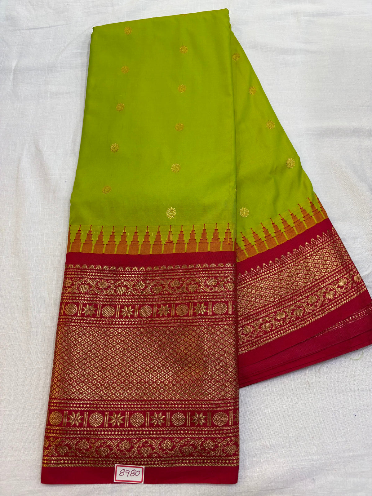 Semi Gadwal Silk Big Border Saree