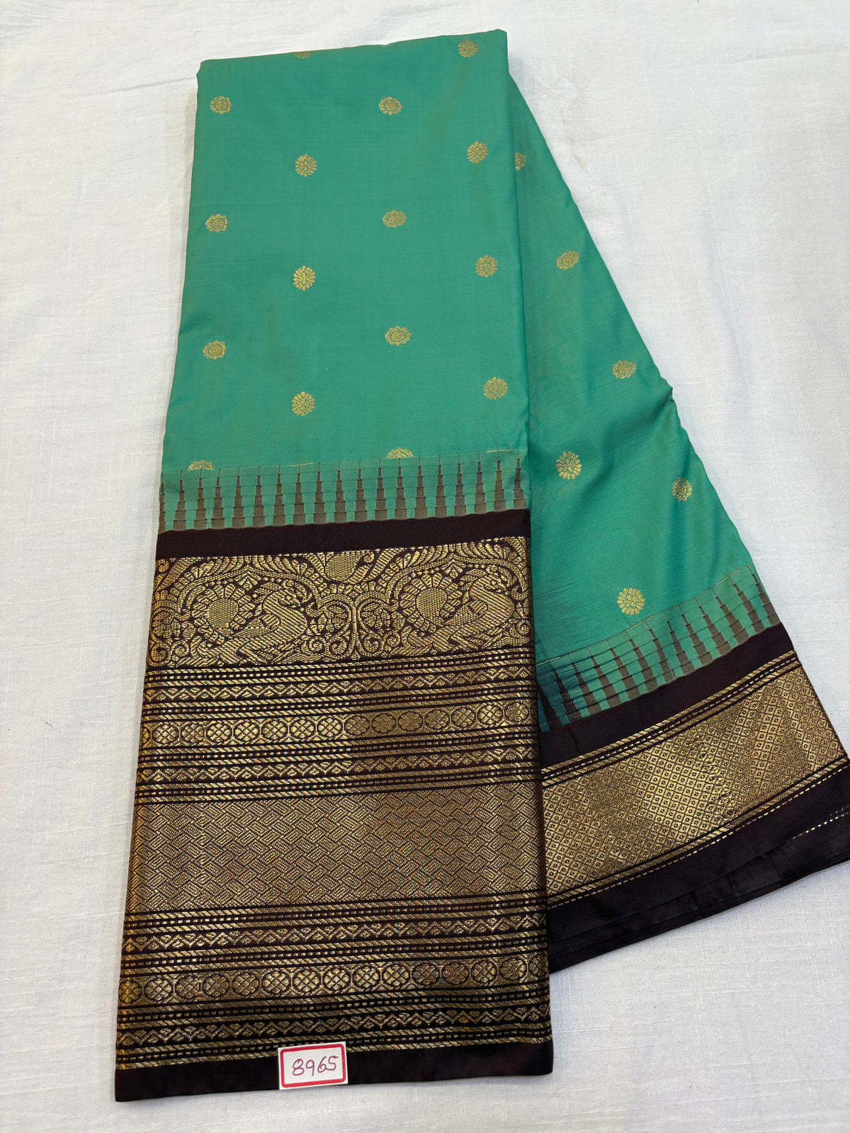 Semi Gadwal Silk Big Border Saree