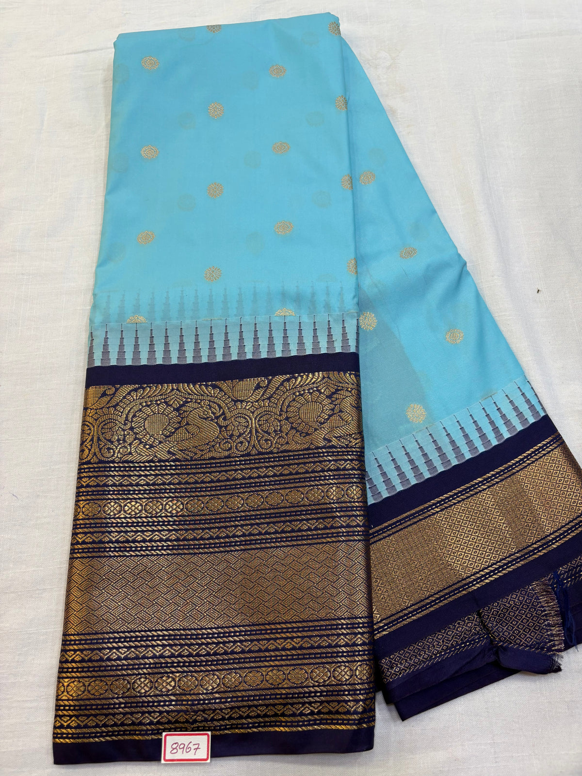 Semi Gadwal Silk Big Border Saree