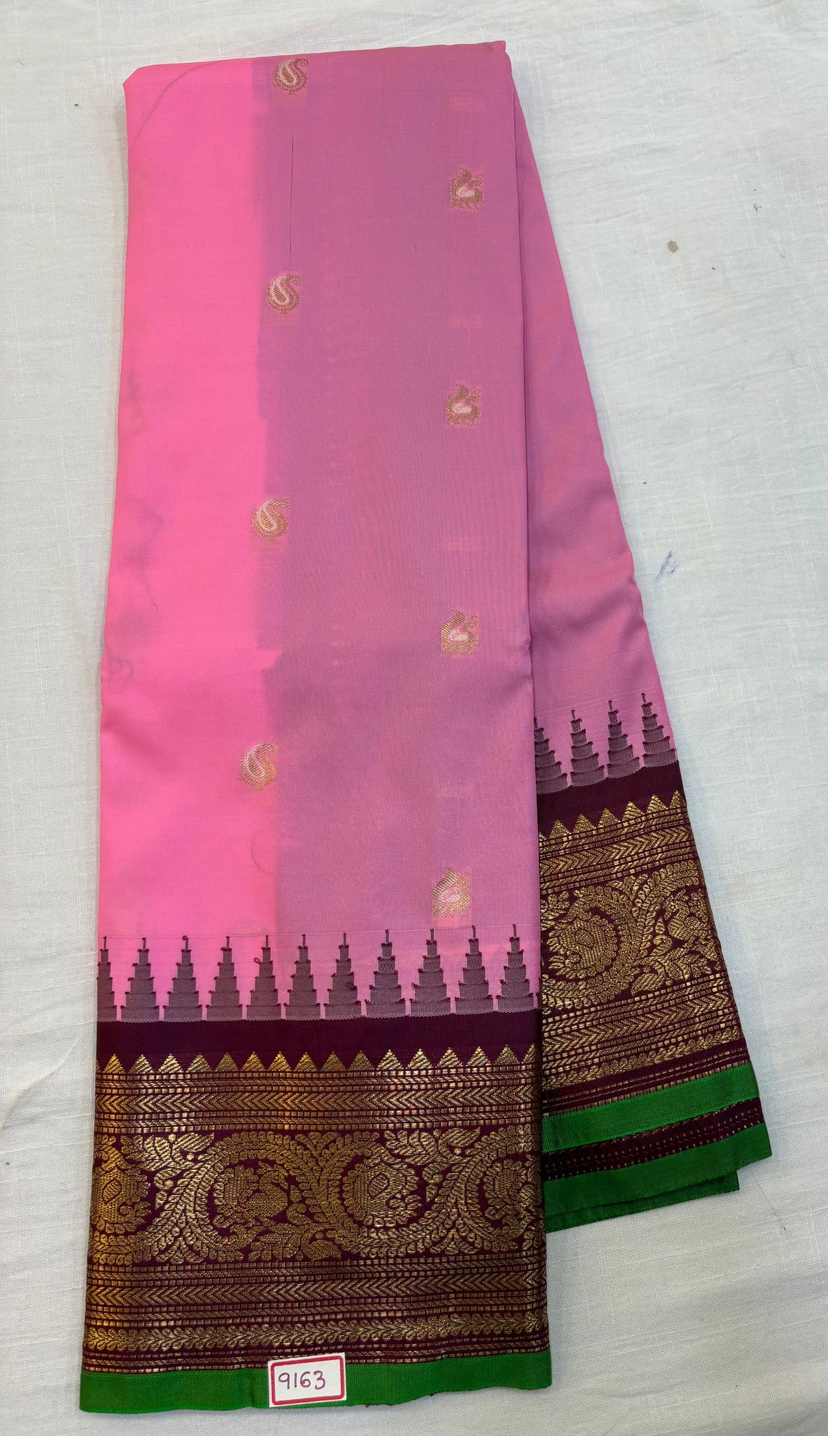 Semi Gadwal Silk Small Border Saree
