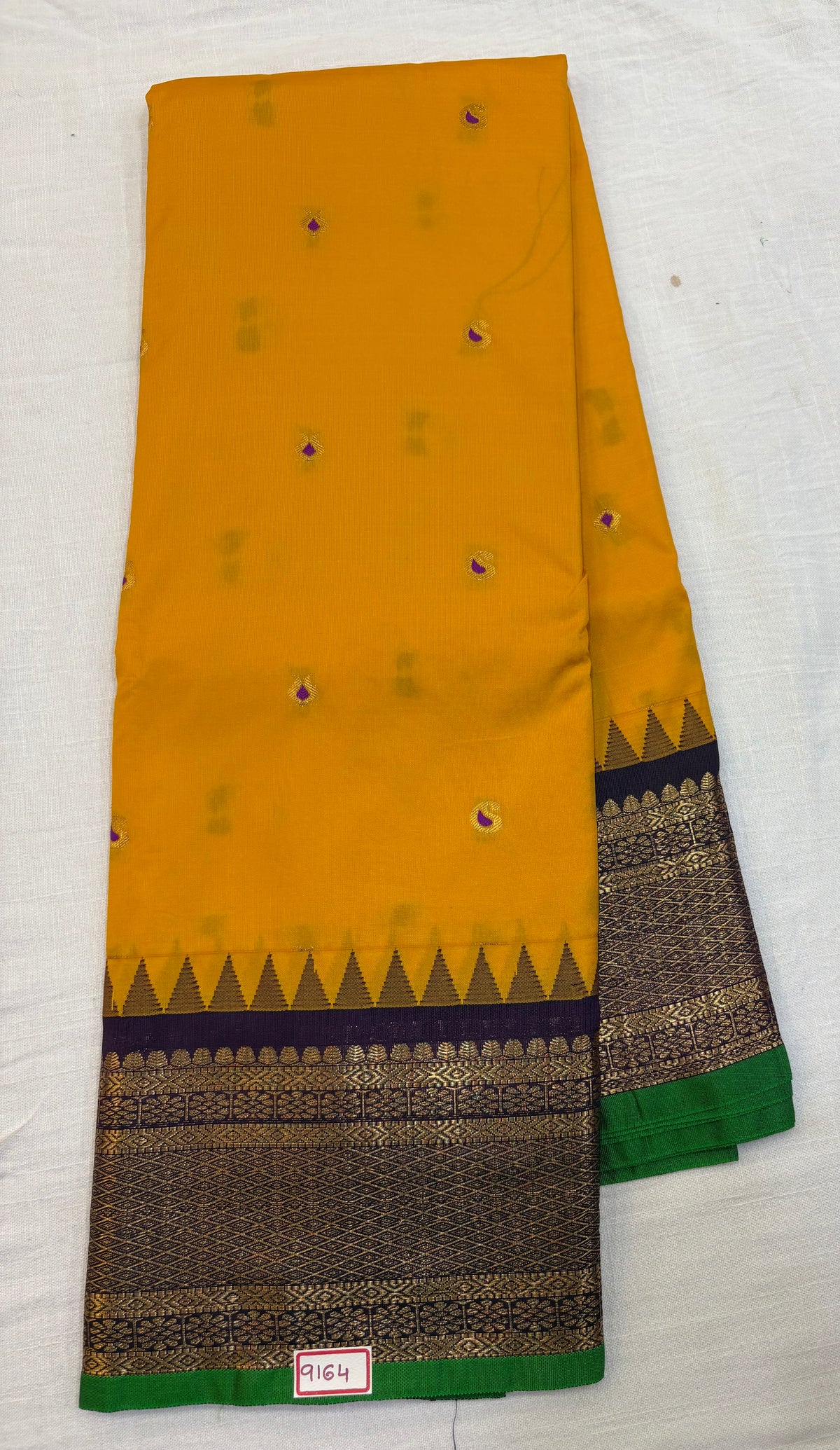Semi Gadwal Silk Small Border Saree