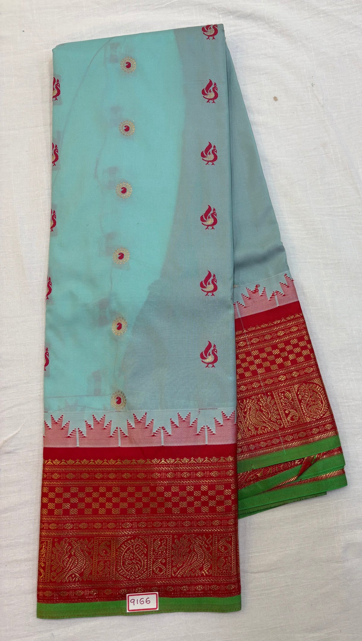 Semi Gadwal Silk Small Border Saree