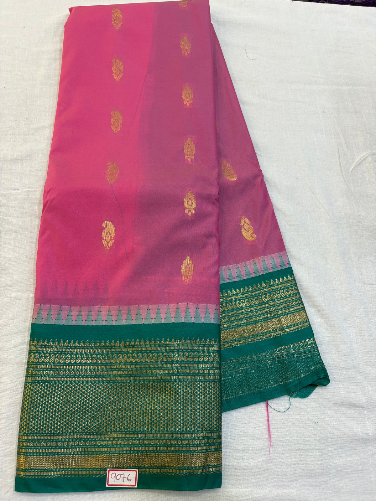 Semi Gadwal Silk Saree Small Border