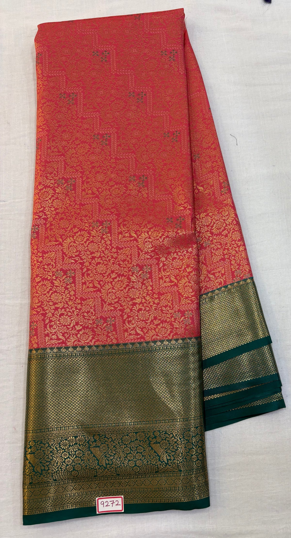 Semi Kanchi Pattu Saree - Pencil Work
