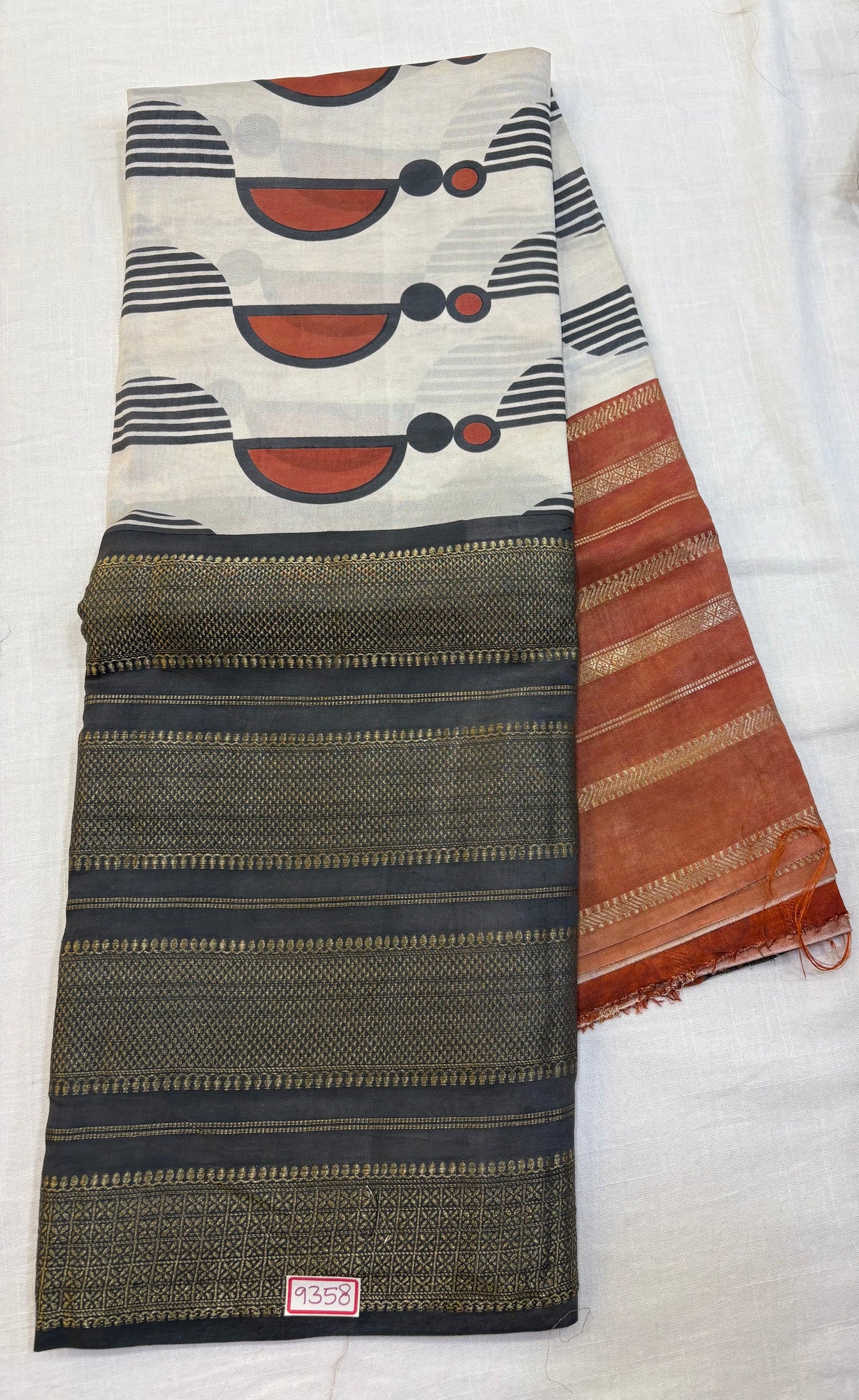 Mysore Crepe Digital Printed Saree
