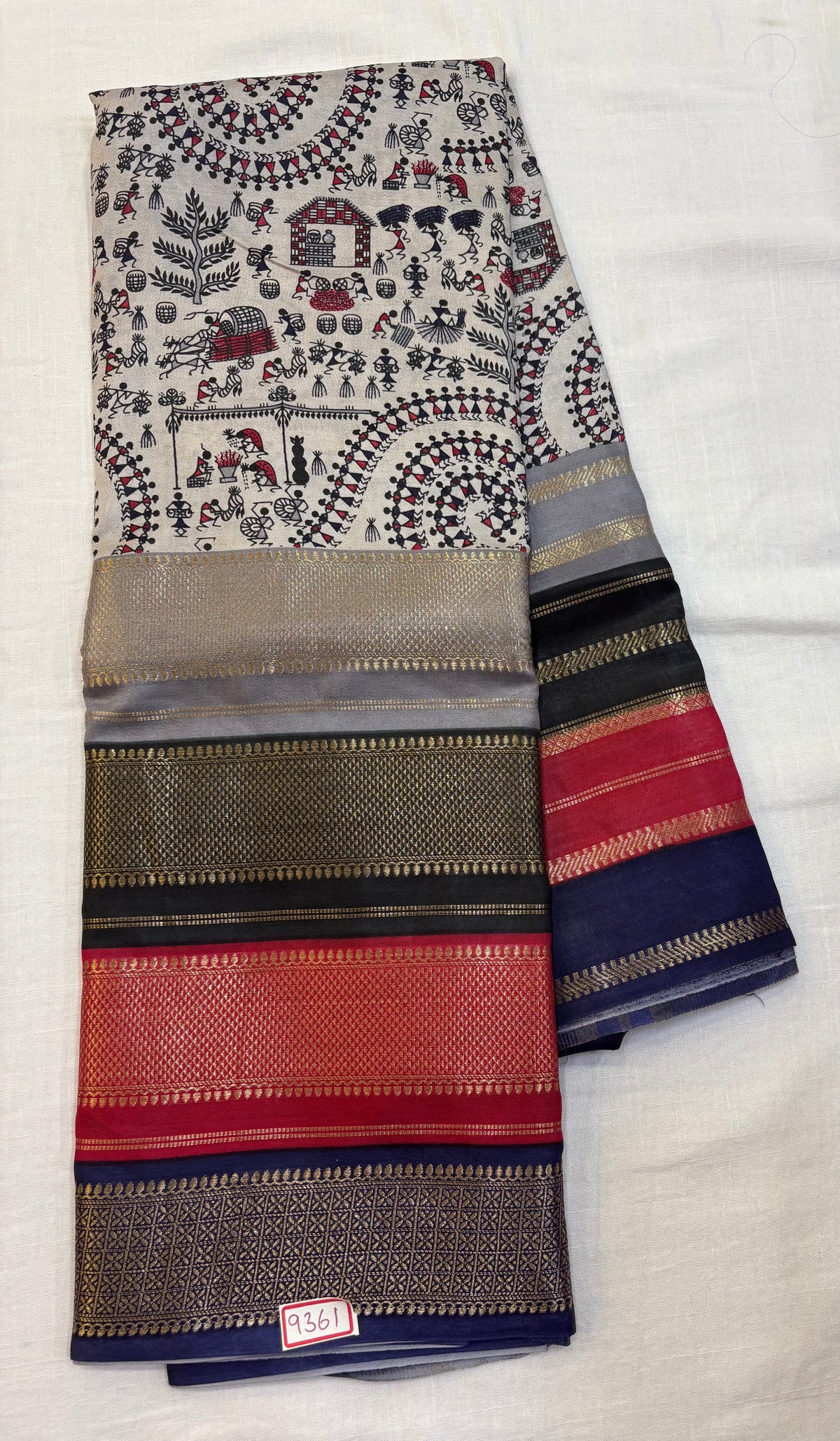 Mysore Crepe Digital Printed Saree
