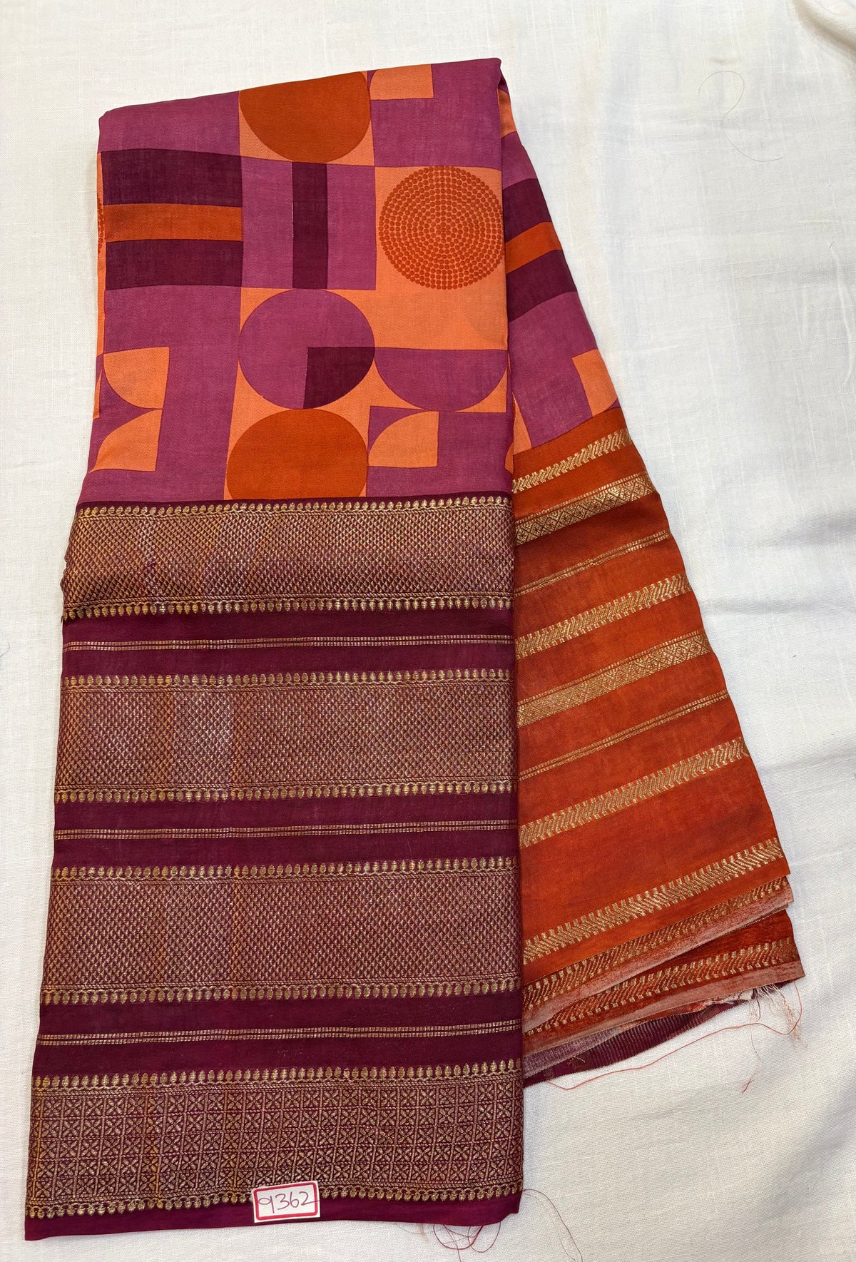 Mysore Crepe Digital Printed Saree