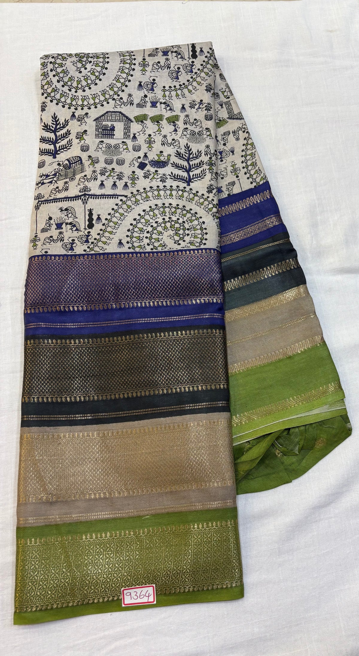 Mysore Crepe Digital Printed Saree