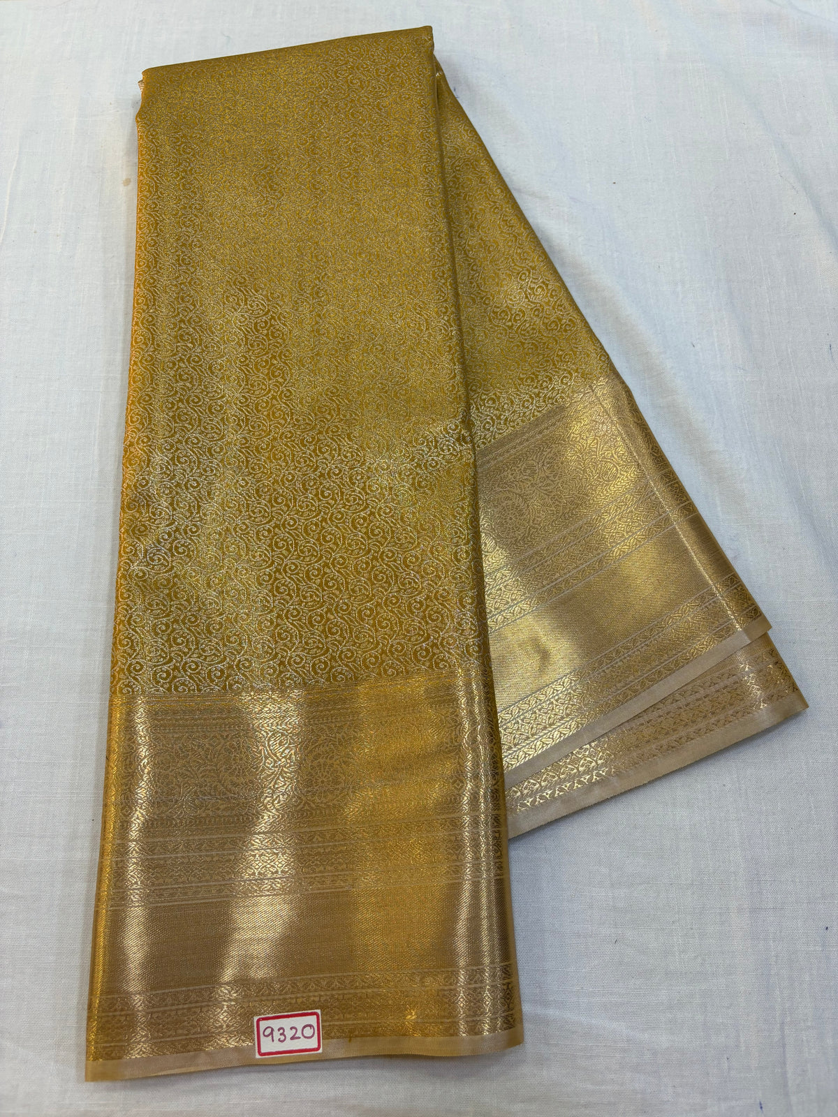 Semi Kanchi Tissue Pattu Saree - Pencil Work