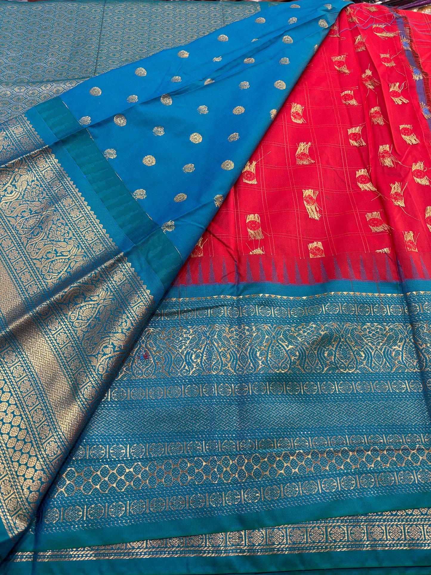 Semi Gadwal Silk Saree