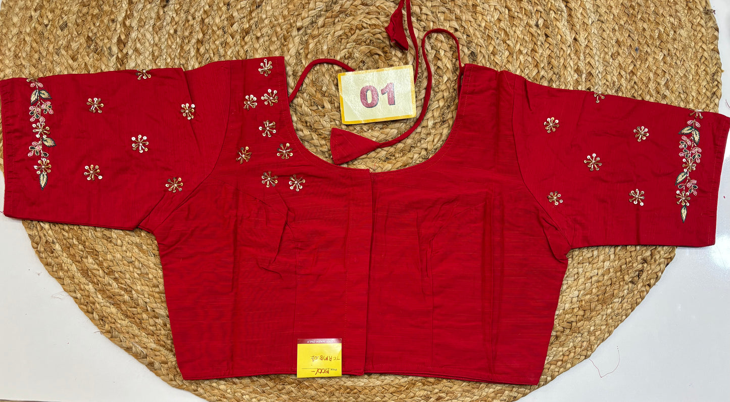 Raw Silk Maggam work blouses