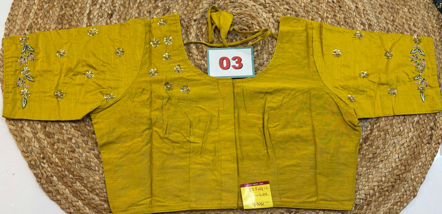 Raw Silk Maggam work blouses