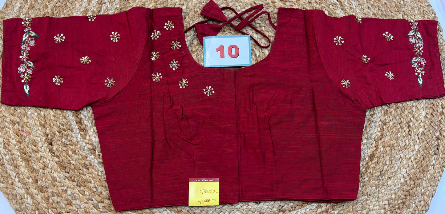Raw Silk Maggam work blouses