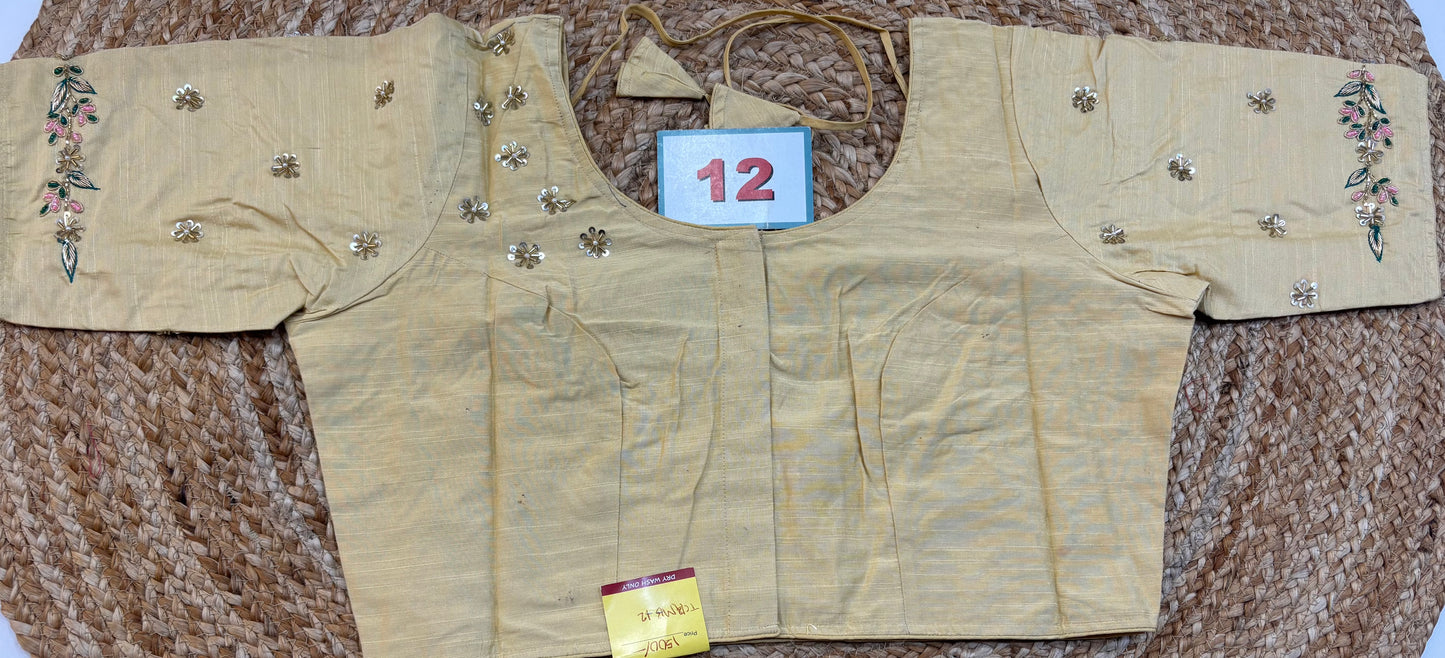 Raw Silk Maggam work blouses