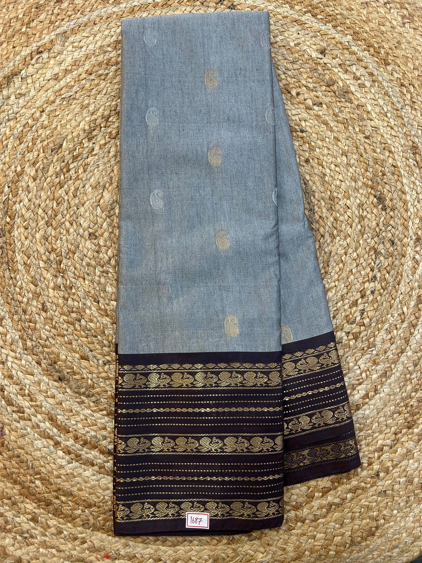 Semi Gadwal Vintage style saree