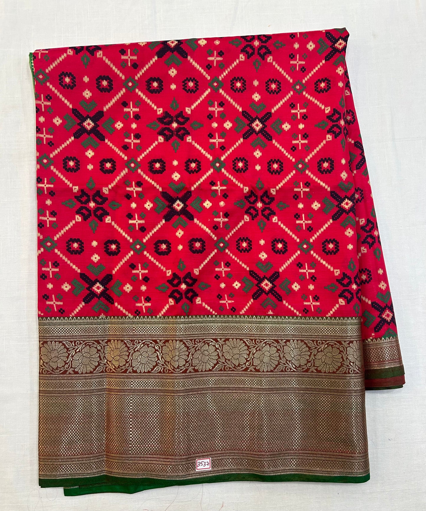 Semi Uppada Ikkat Printed Saree