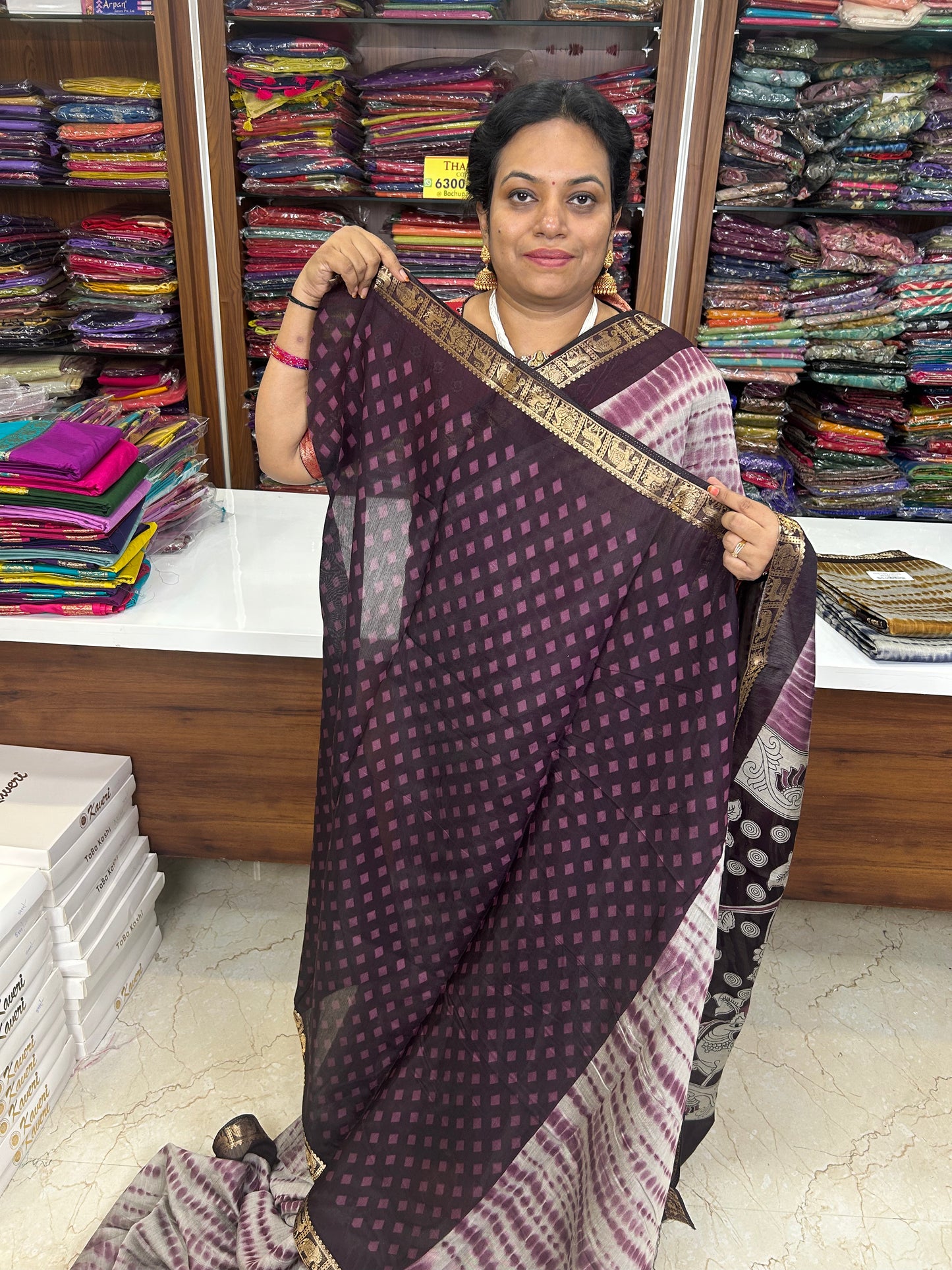 Maheshwari Silk Saree
