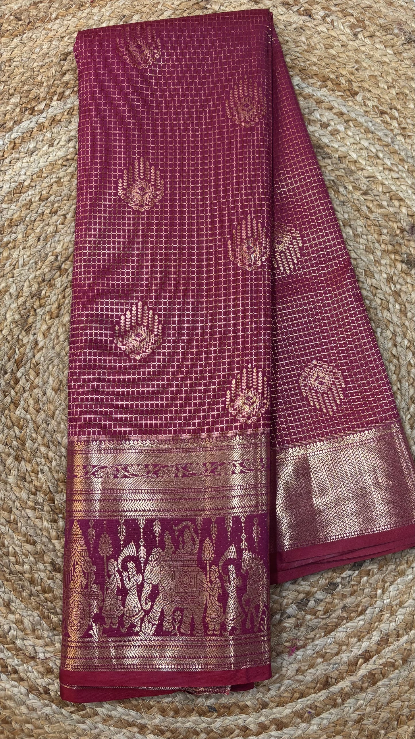 Vintage Semi Kanchi pattu saree