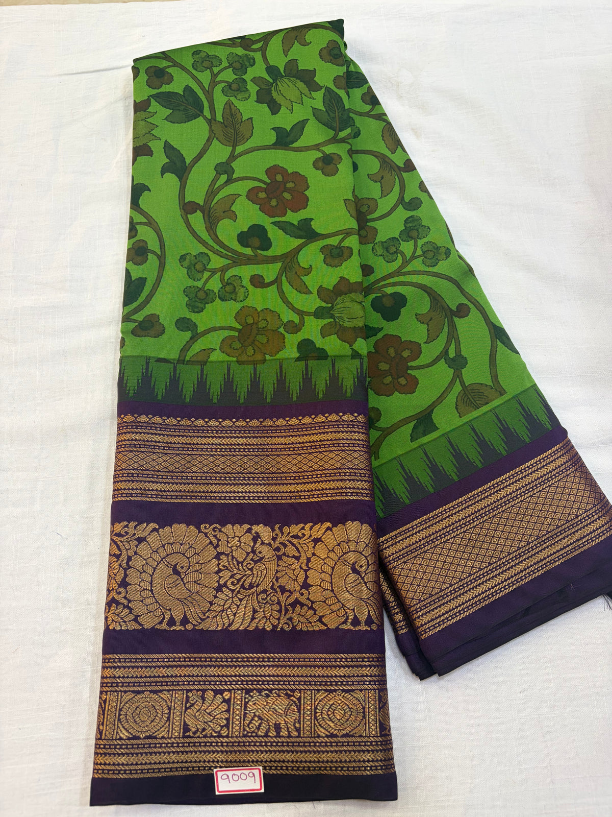 Digital Printed Semi Gadwal Silk Saree