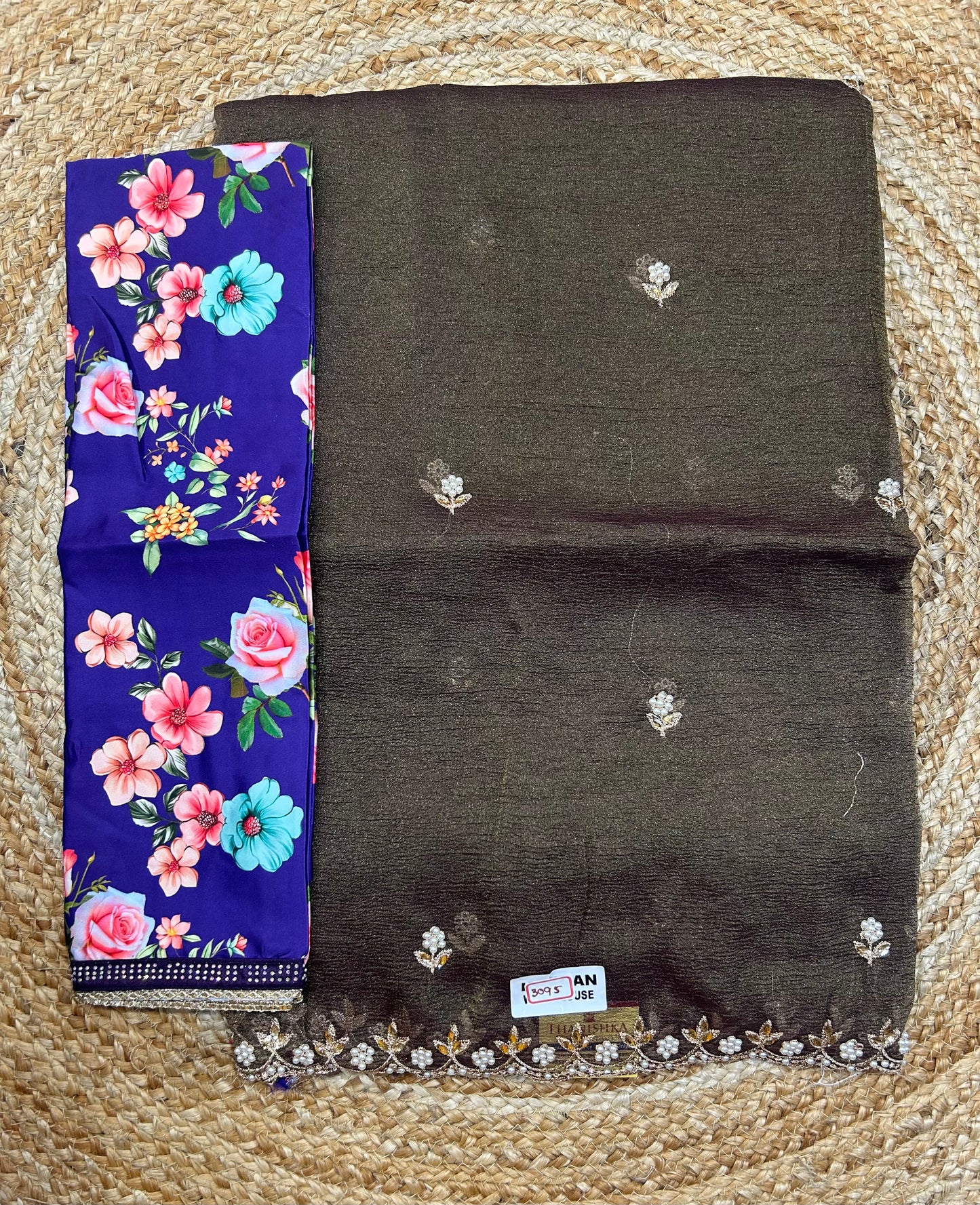 Cut Work Saree