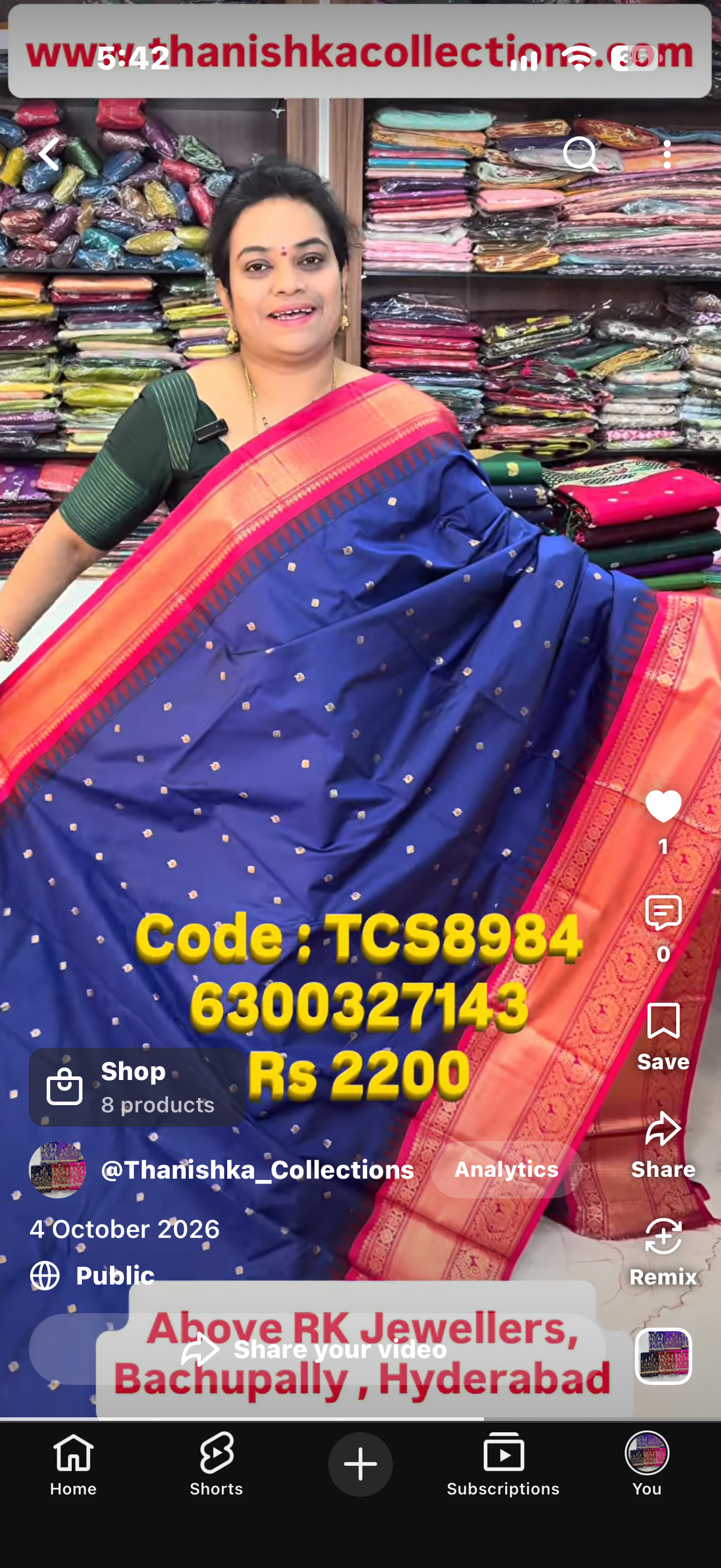 Semi Gadwal Silk Big Border Saree
