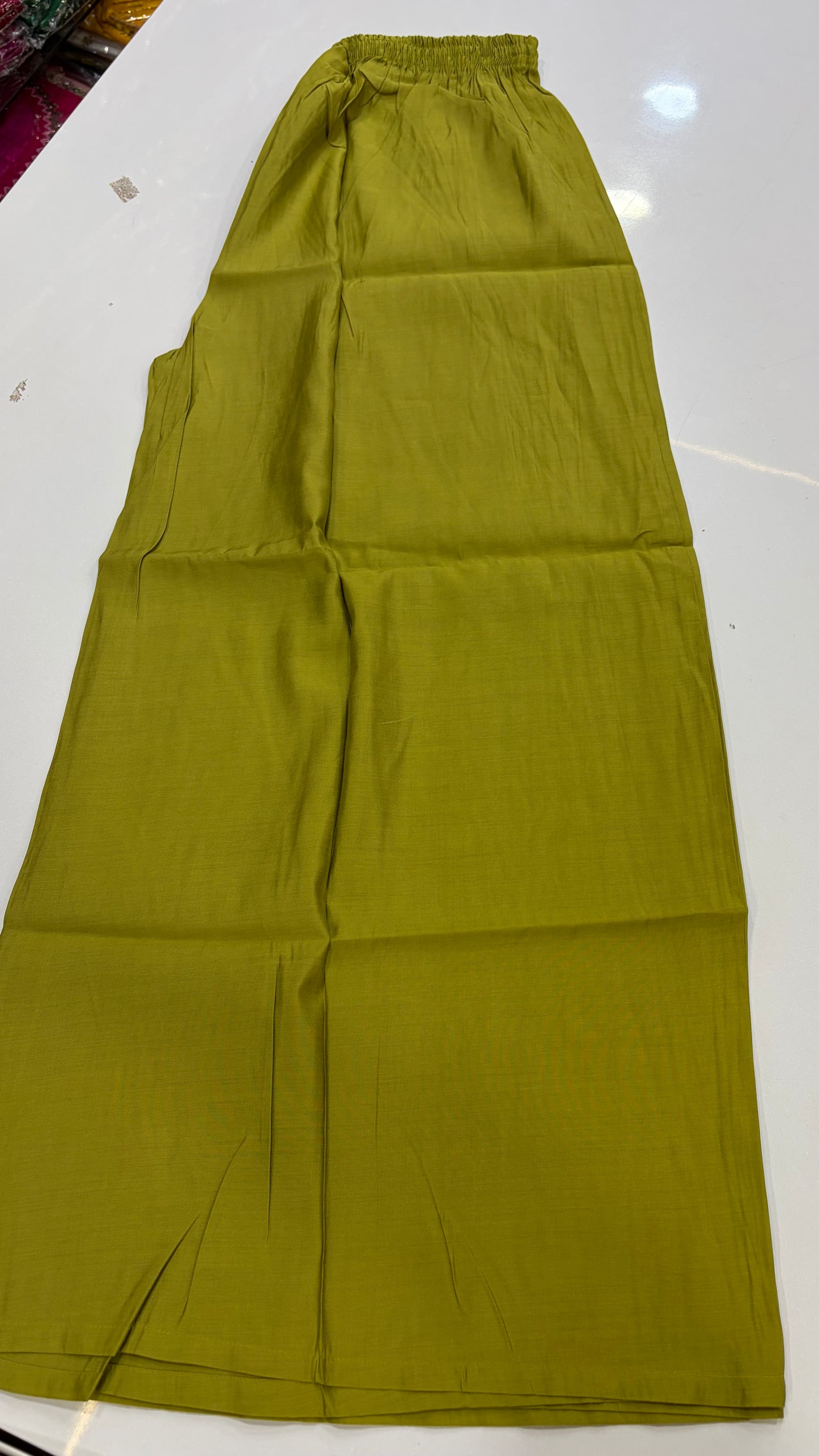 Green Mul Chanderi Embroidery Kurti Set