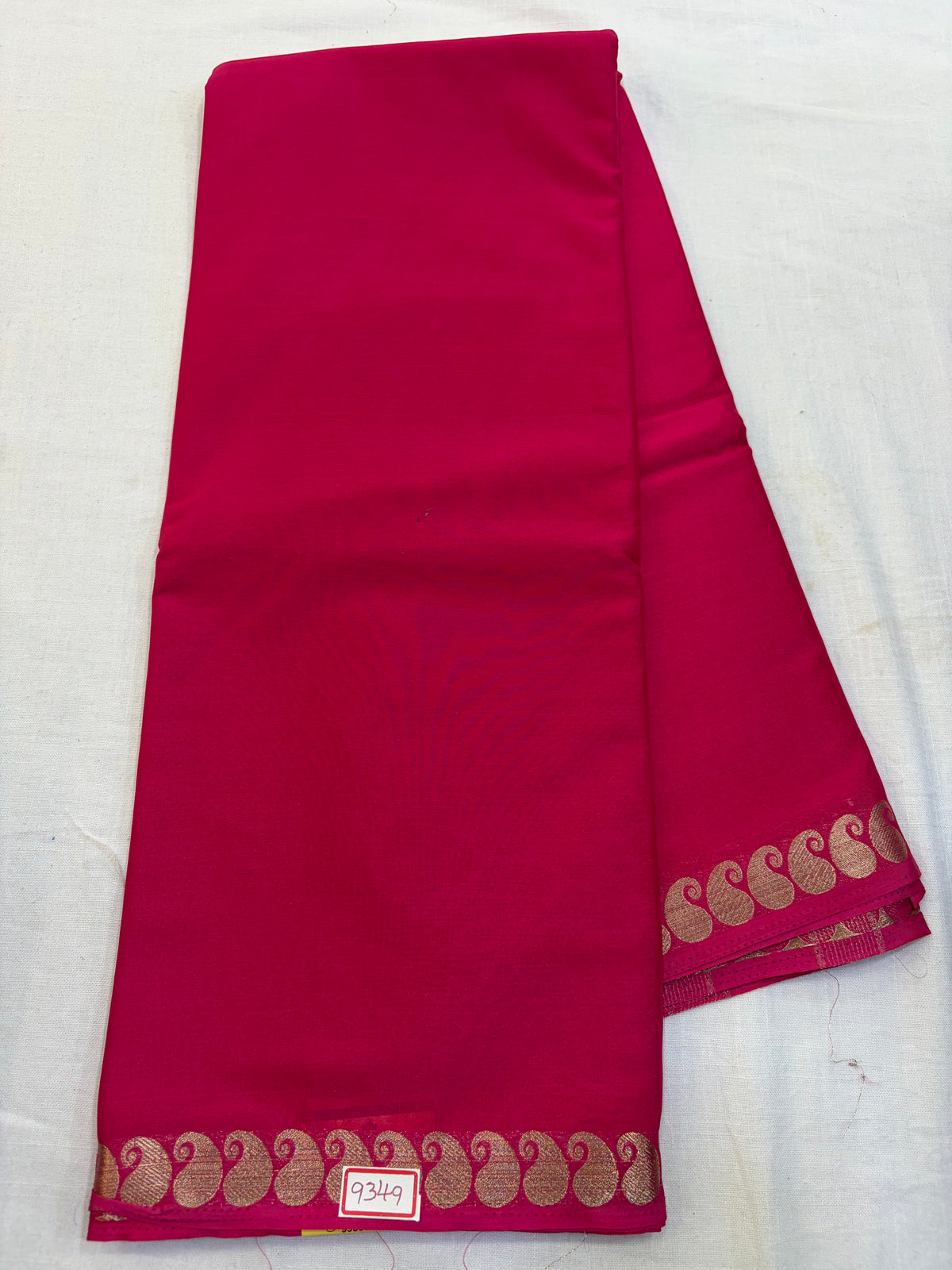 Mysore Crepe Self Color Sarees