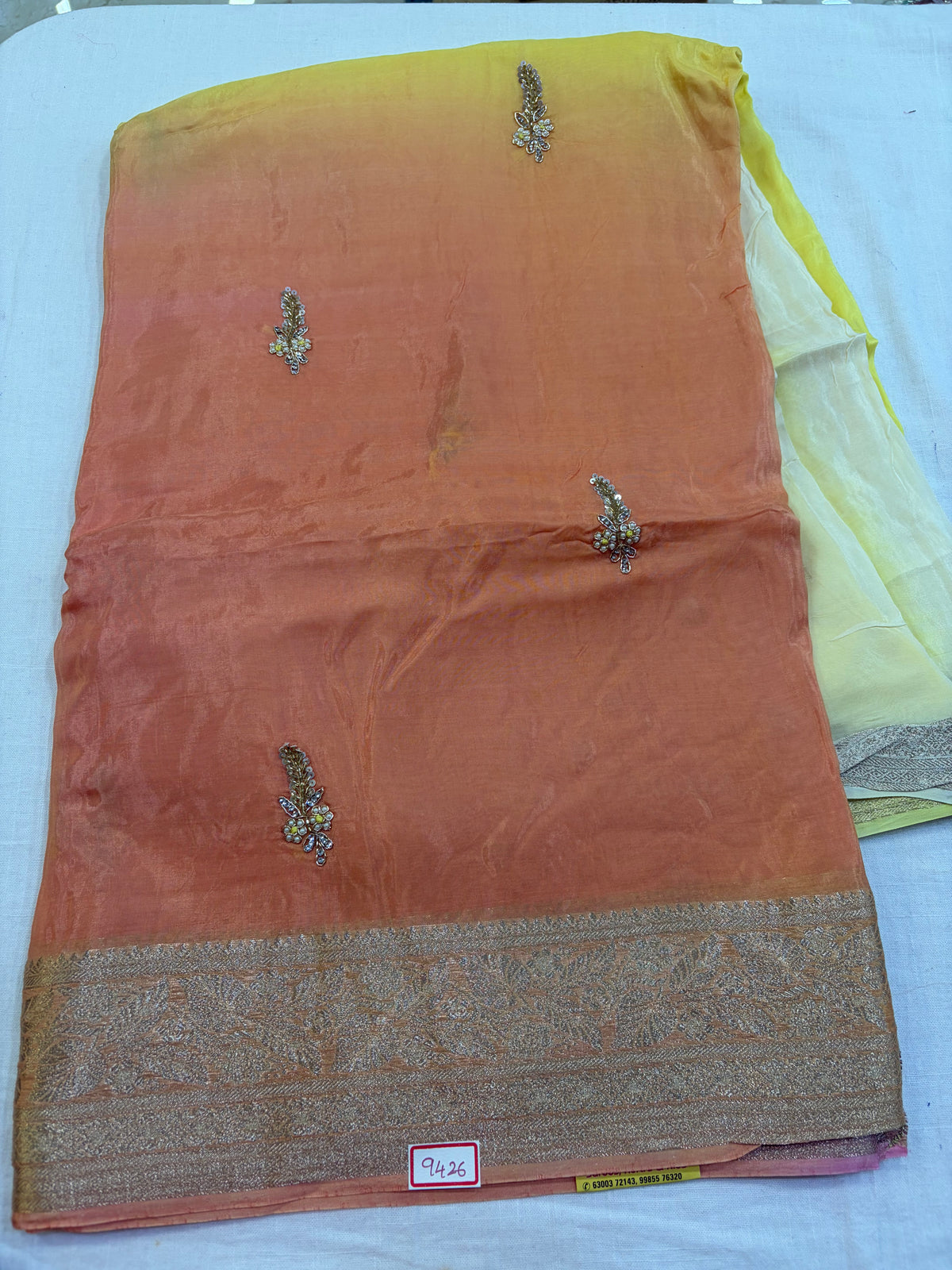 HO Viscose 4D embroidery Saree