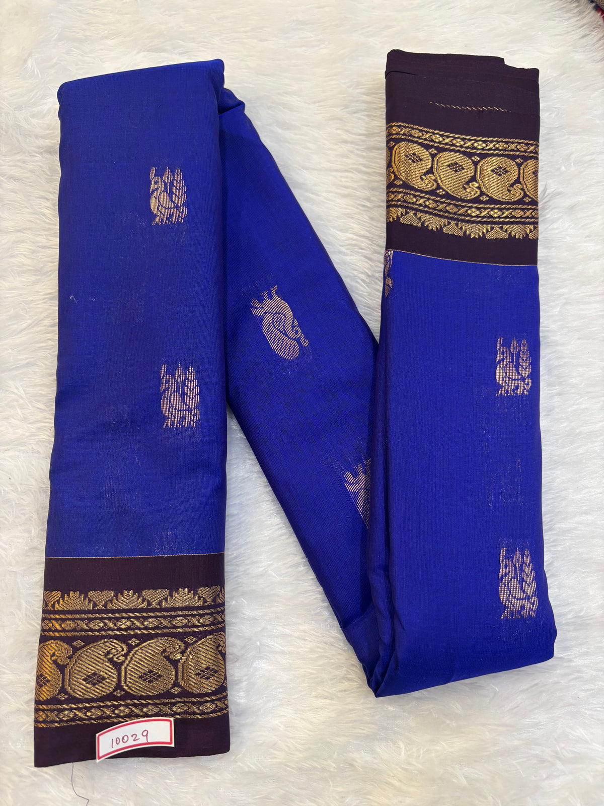 Semi Gadwal Sico Small Border Saree
