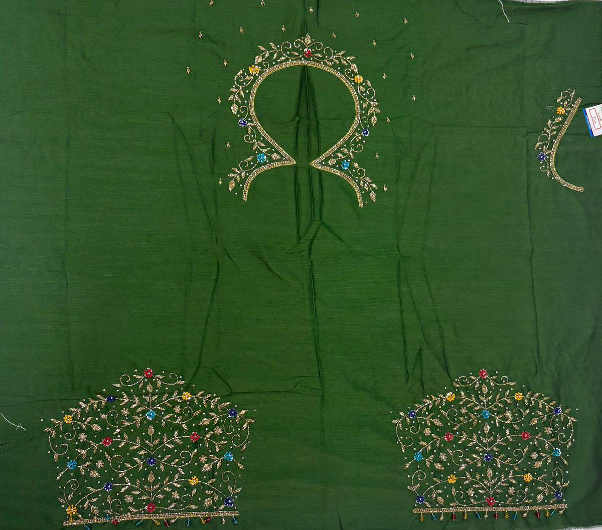 Raw Silk Maggam Work Blouse