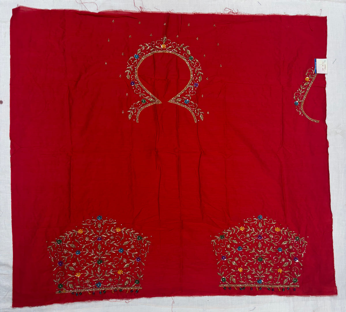Raw Silk Maggam Work Blouse