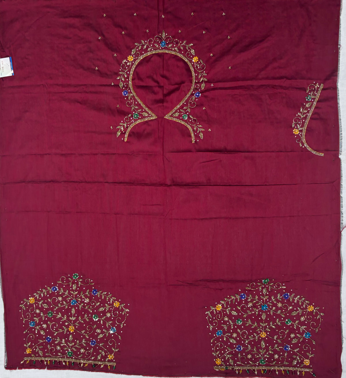 Raw Silk Maggam Work Blouse