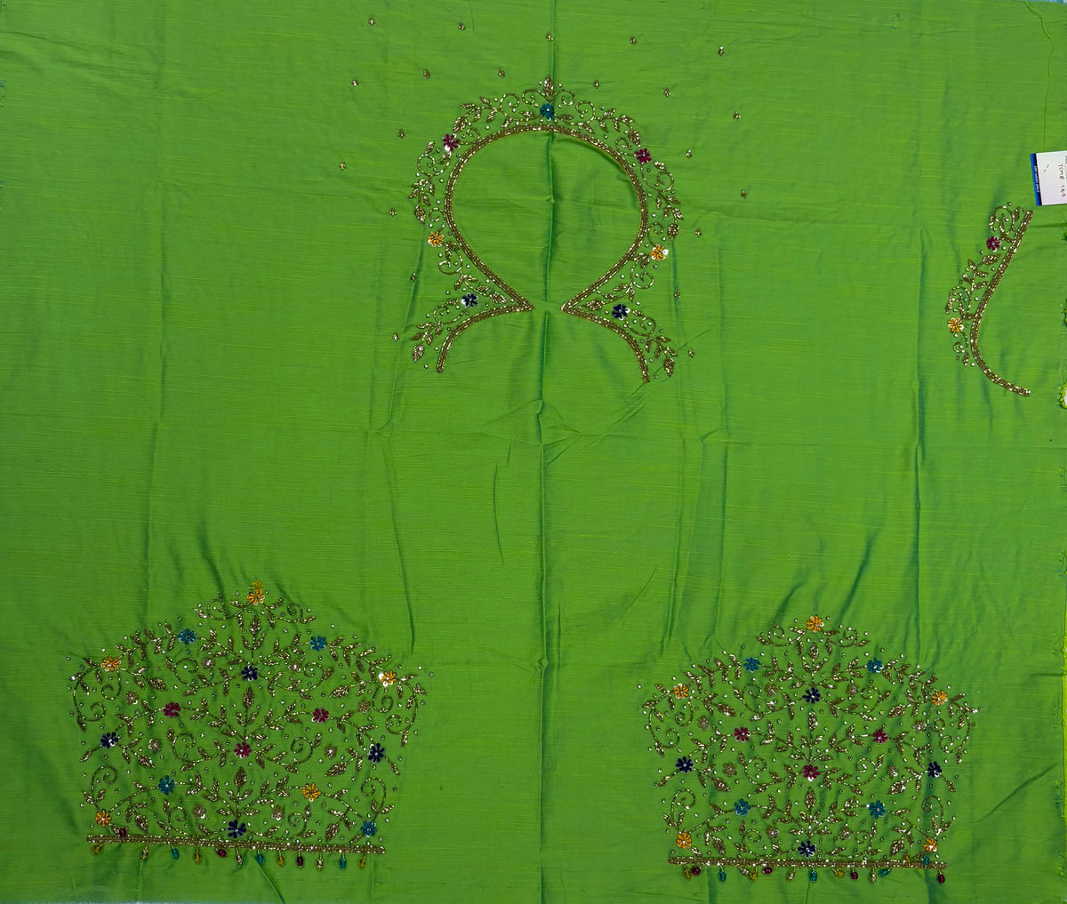 Raw Silk Maggam Work Blouse