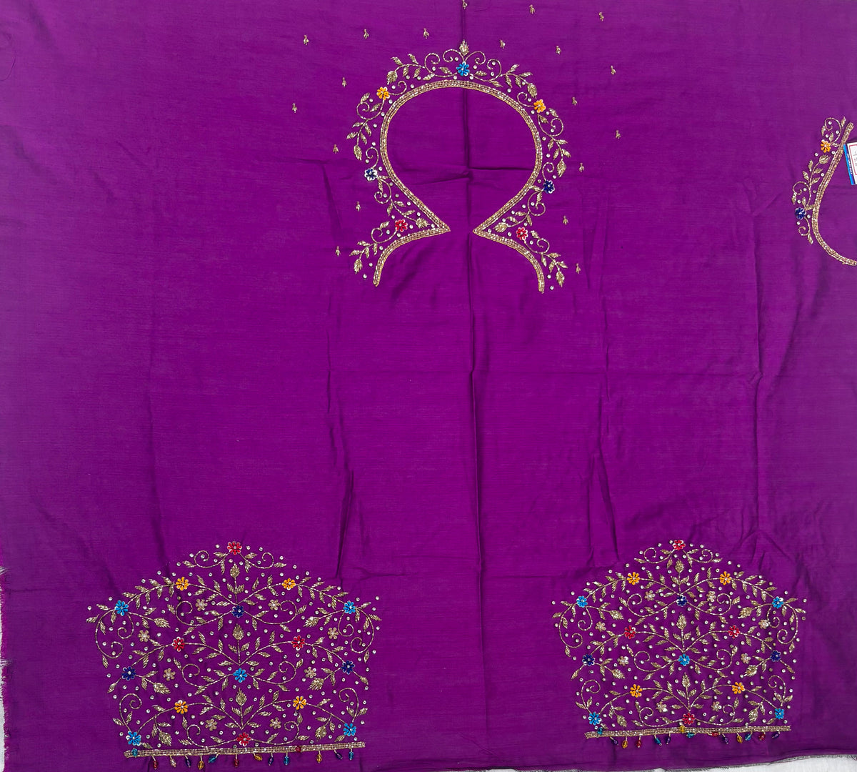 Raw Silk Maggam Work Blouse