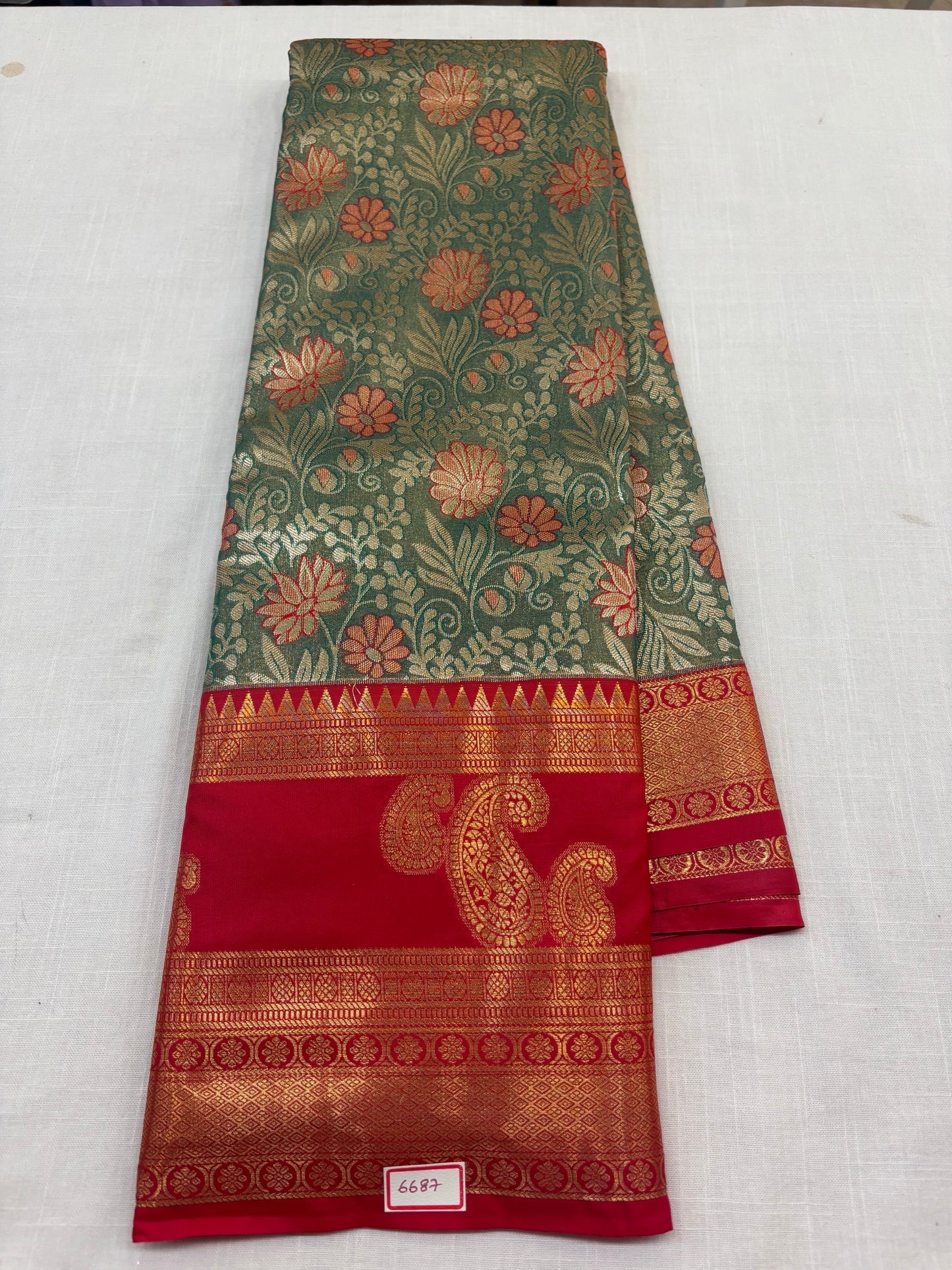 Semi Kanchi Tissue Pattu Sarees