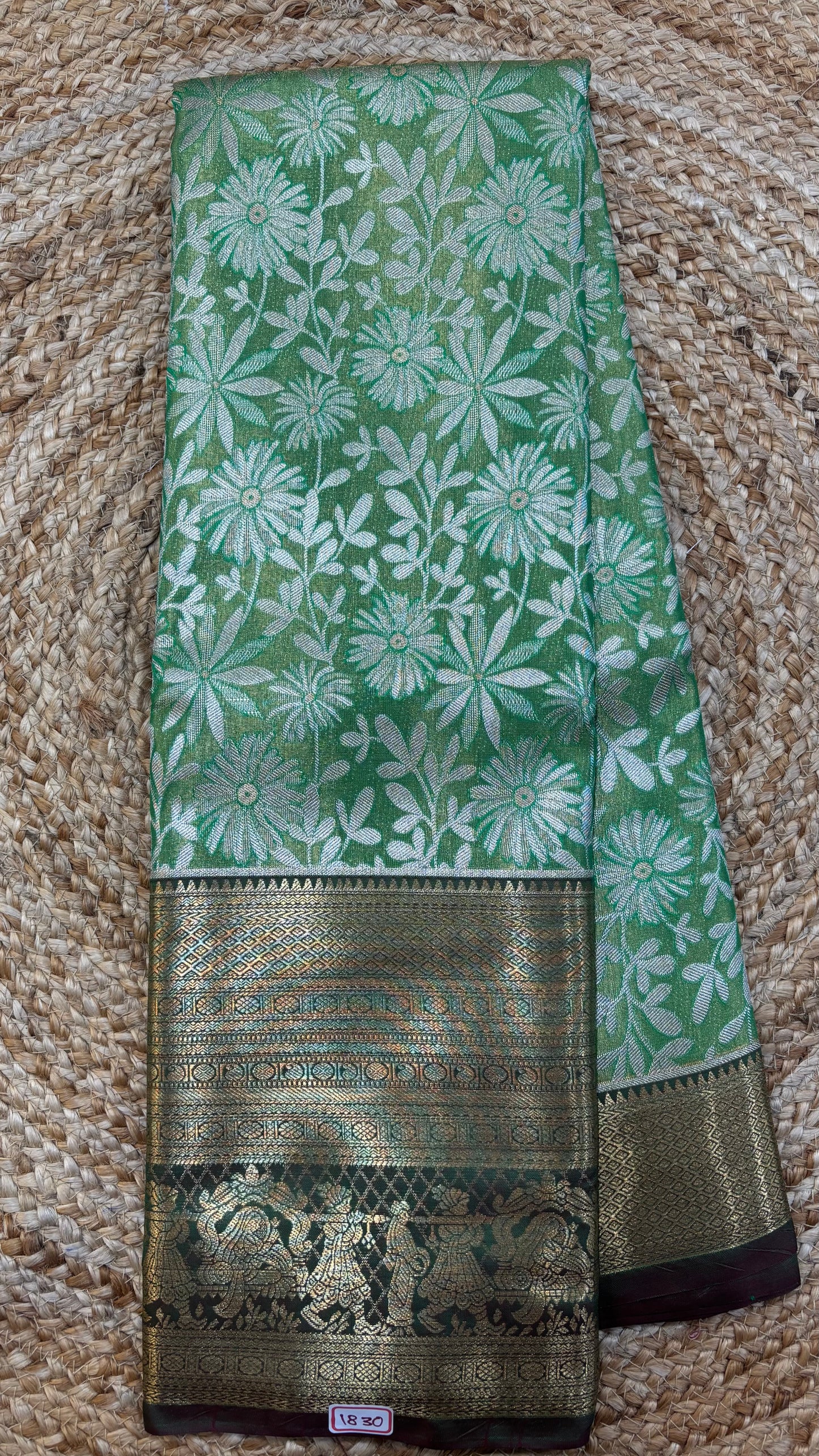 Semi Kanchi 1G gold Saree