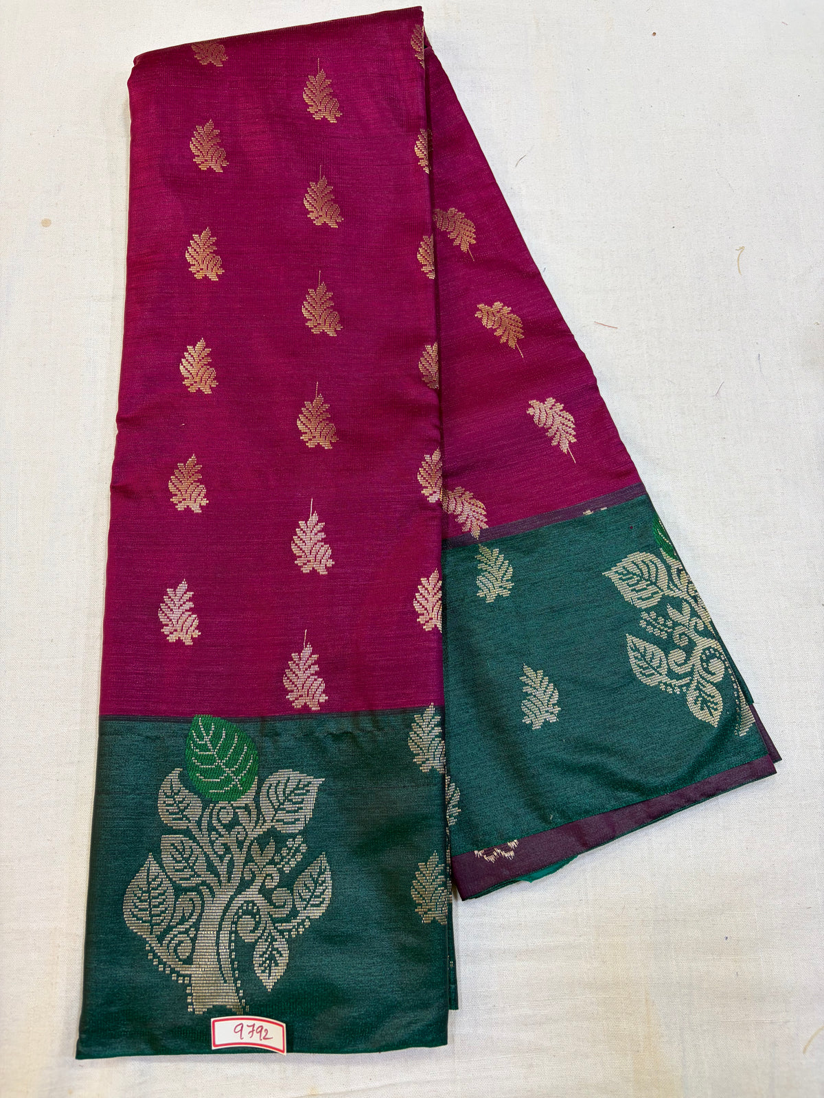 Semi Uppada Saree - Borderless Design