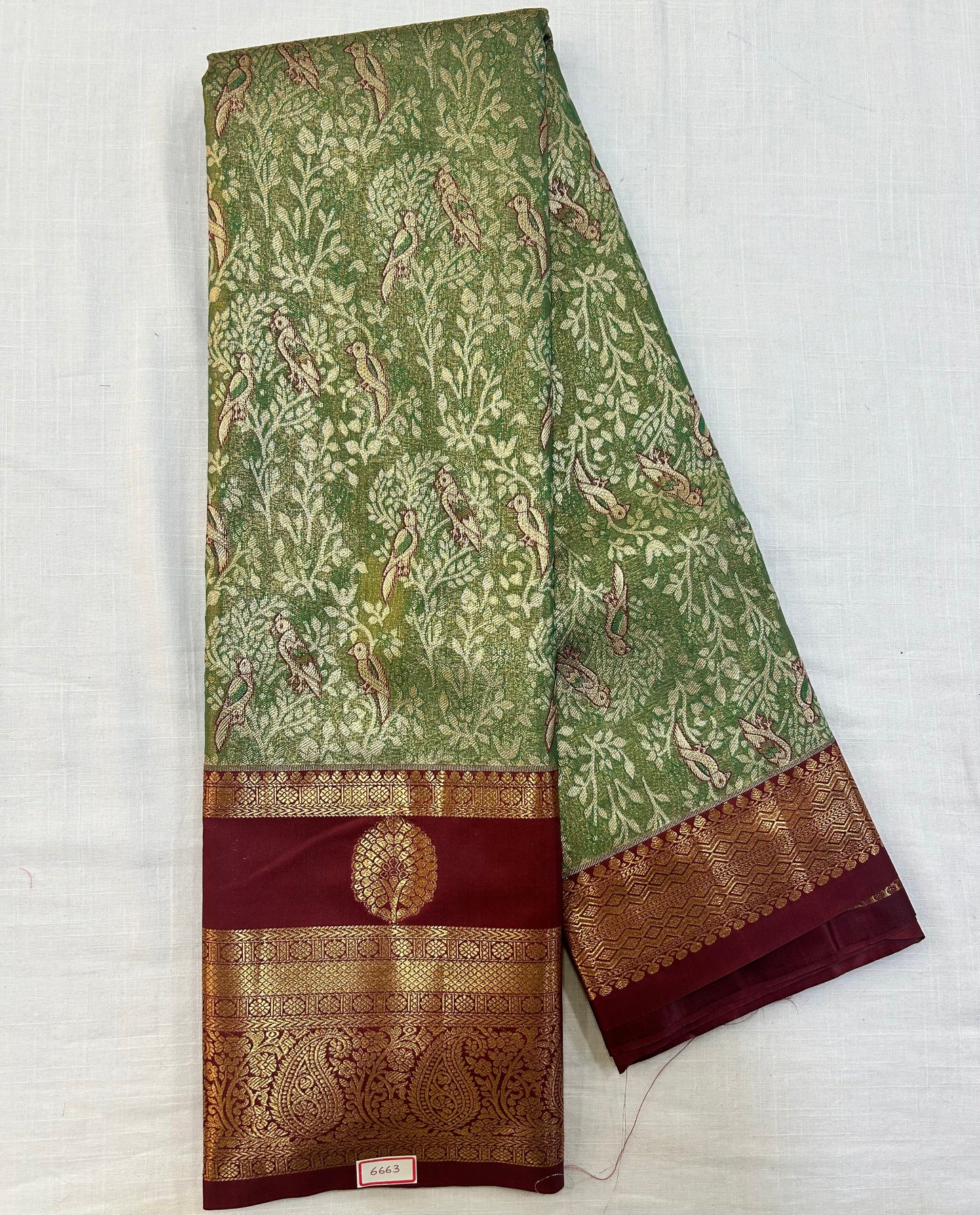 Semi Kanchi Tissue Pattu Sarees