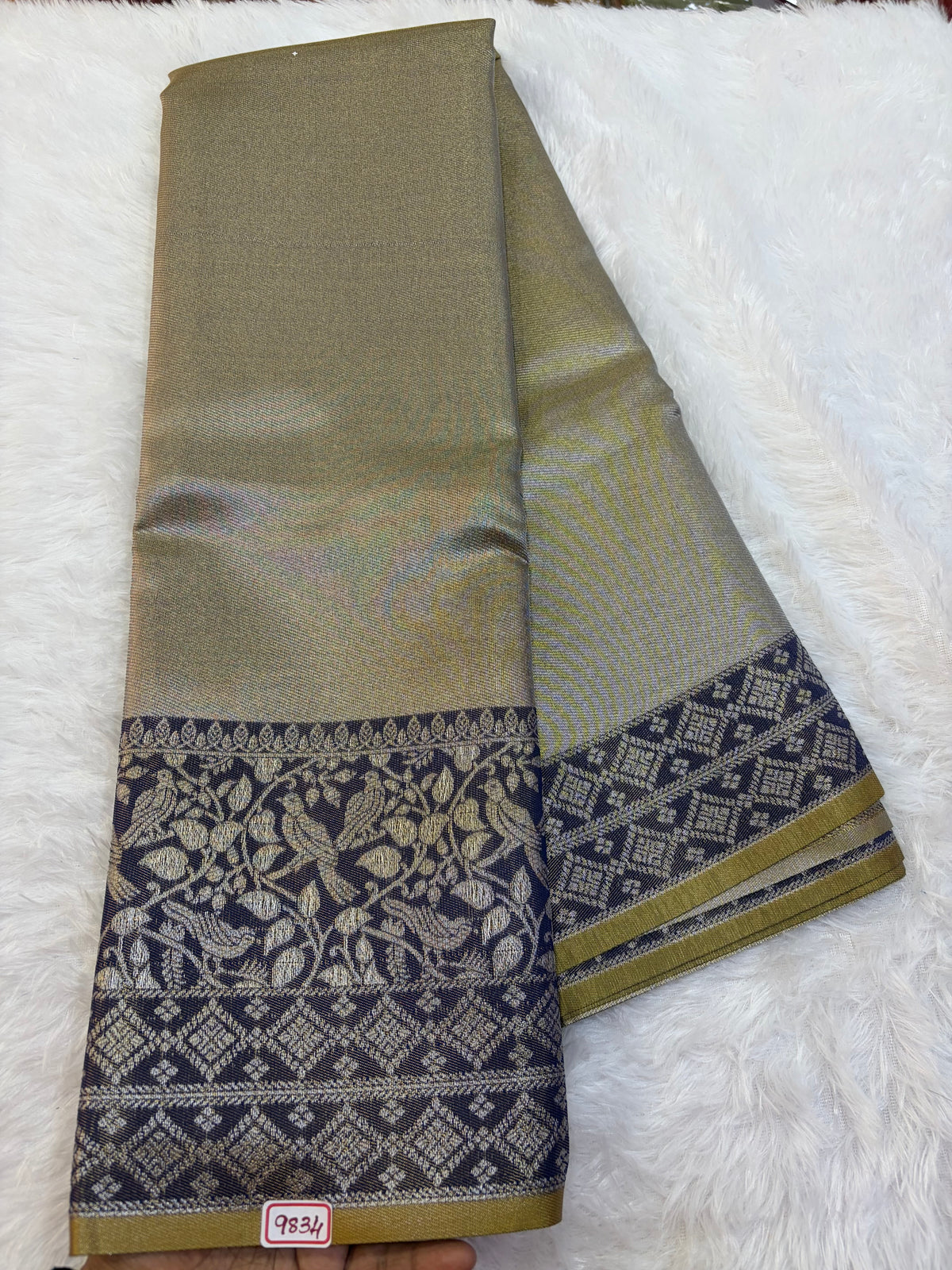 Semi Kanchi Tissue weaving Saree