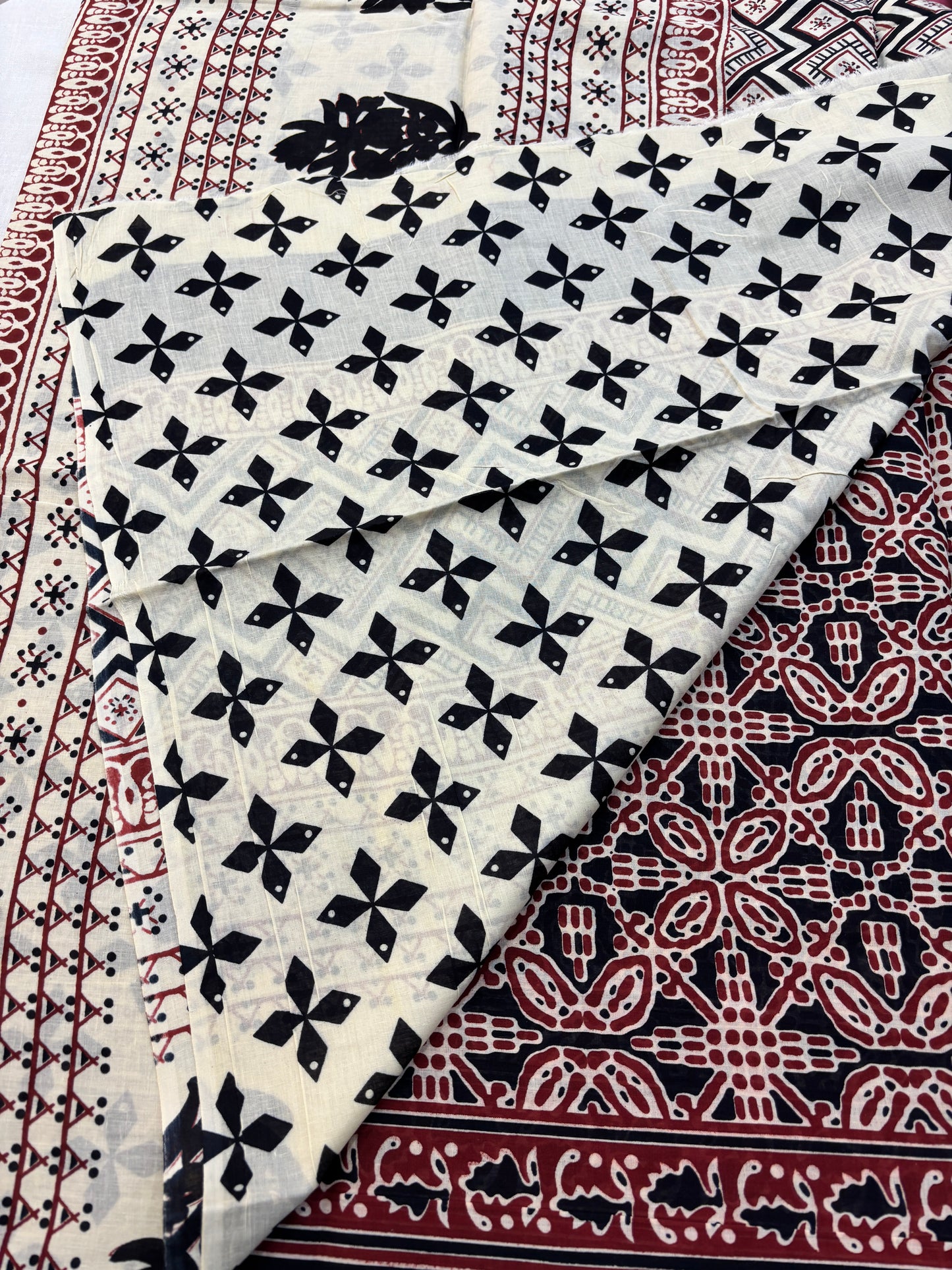 Mul cotton Bagru printed Saree