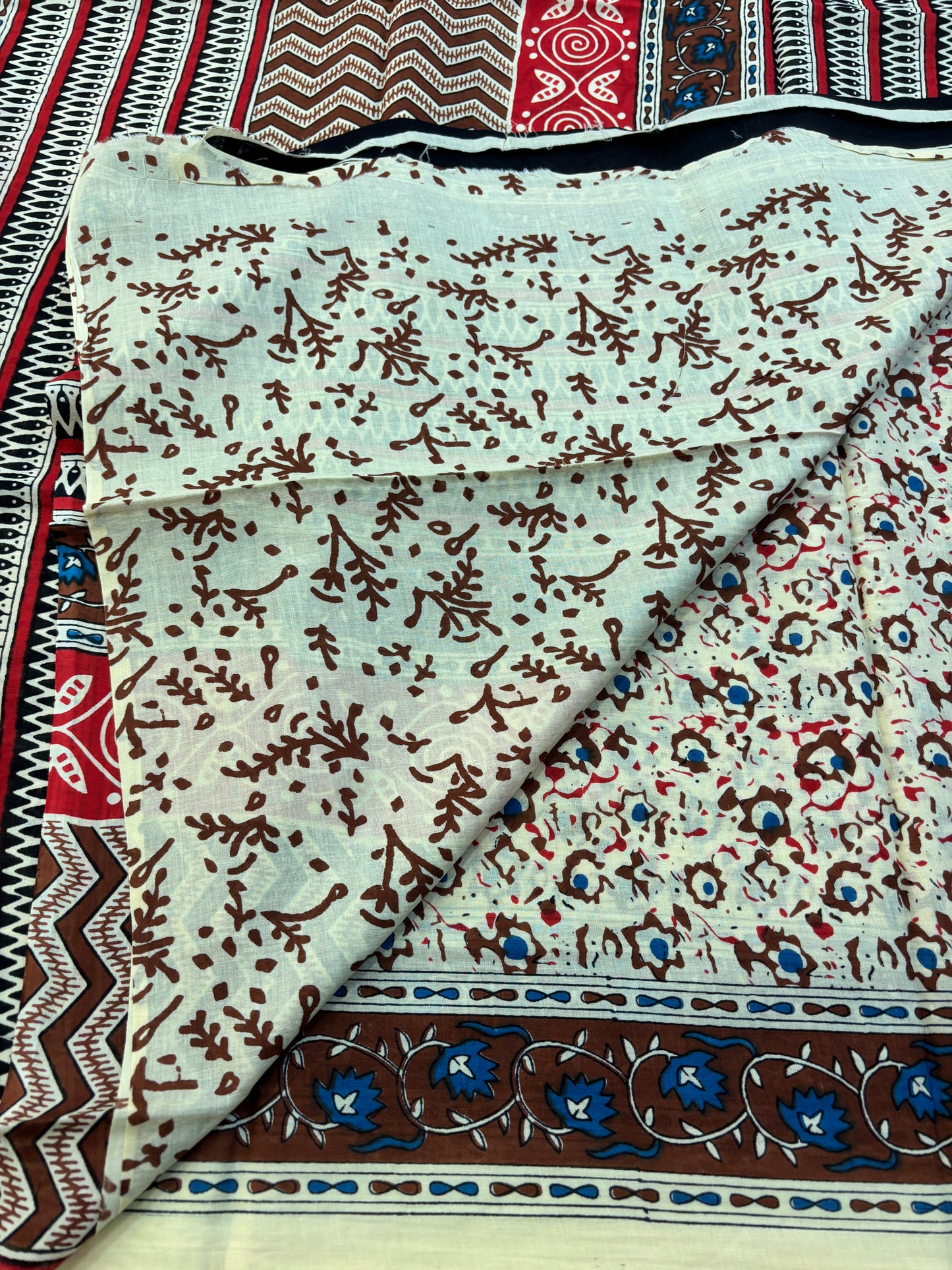 Mul cotton Block printed Saree