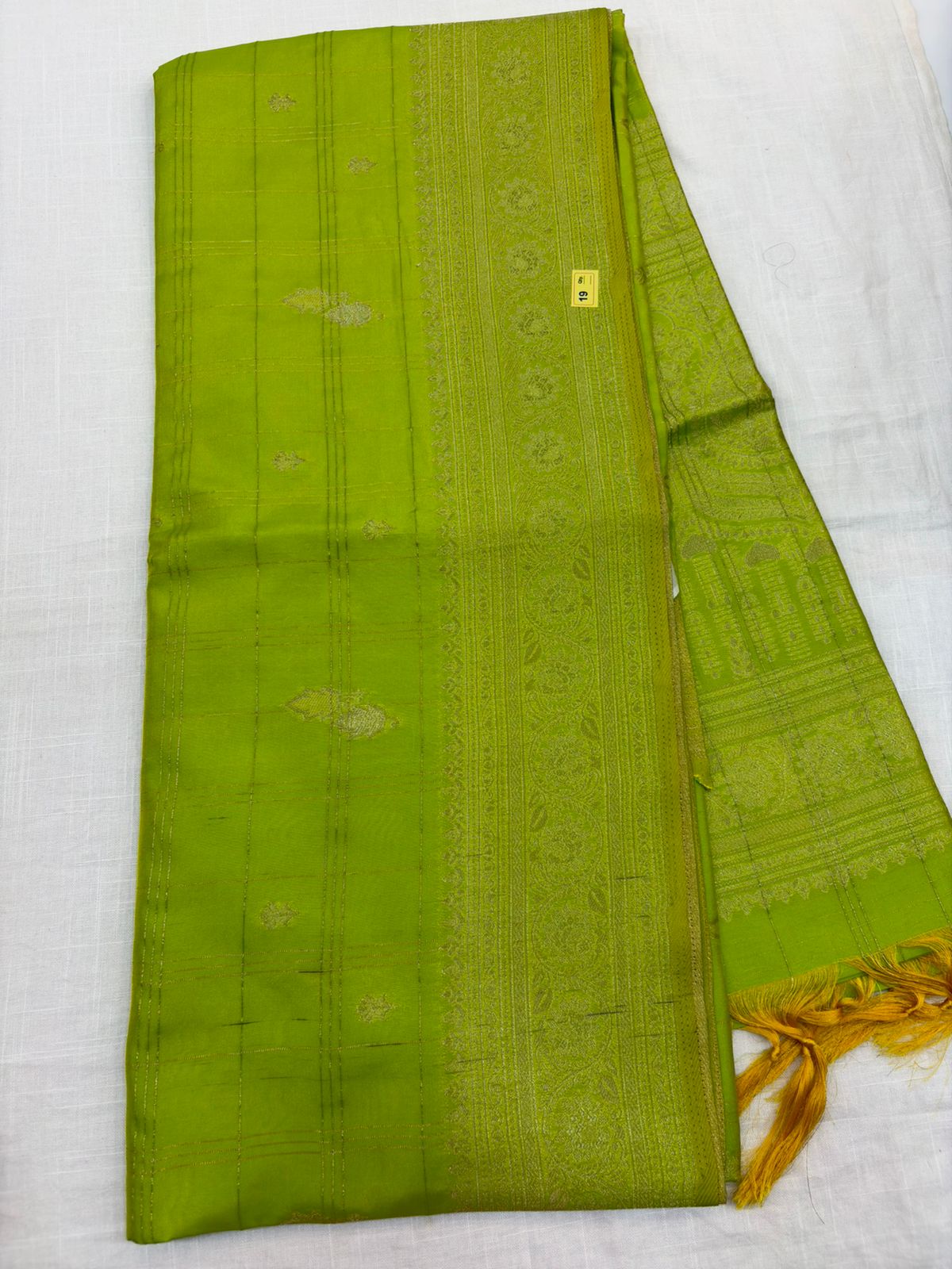 Soft Silk Checks Saree - A19