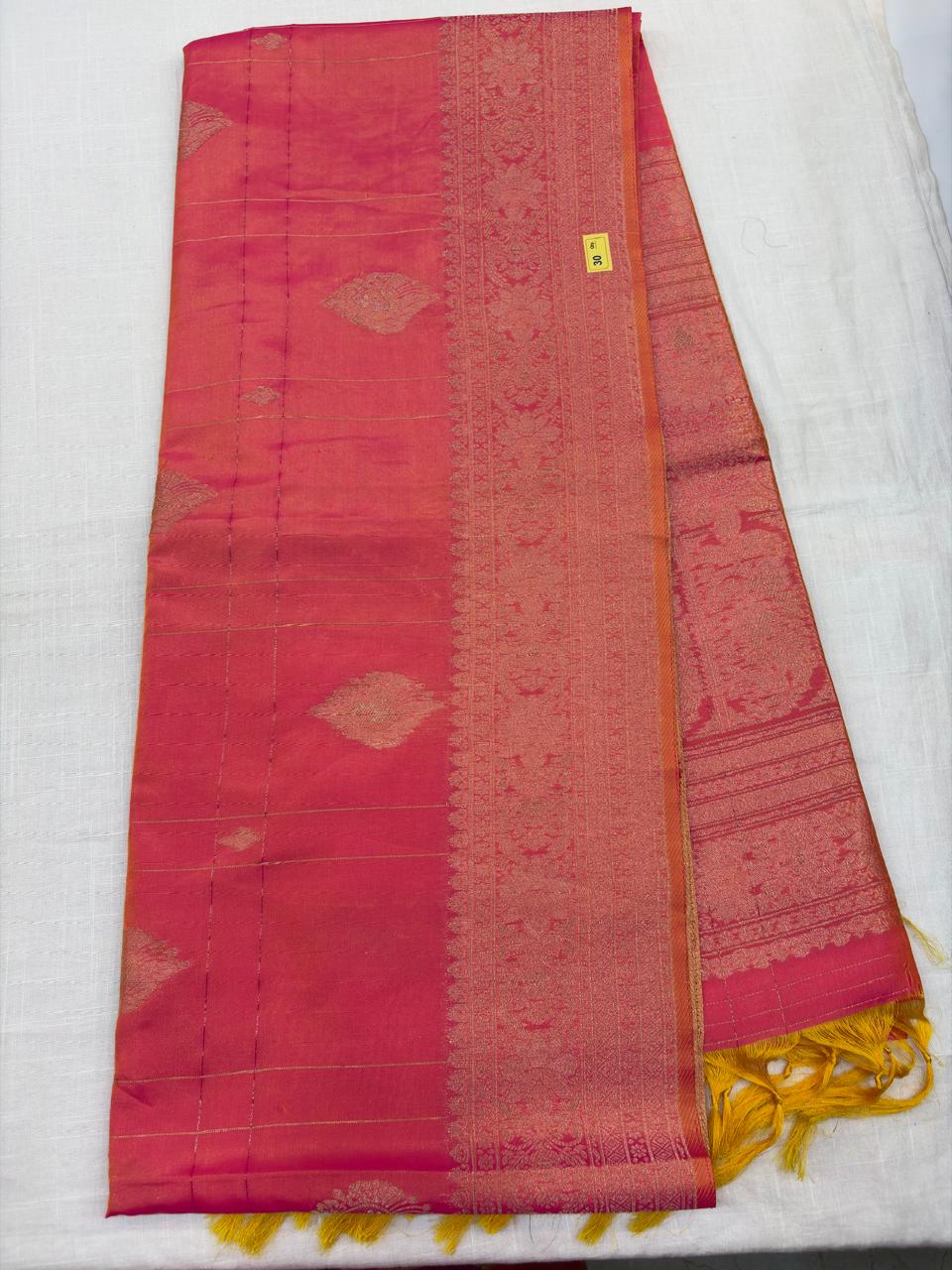 Soft Silk Checks Saree - A30
