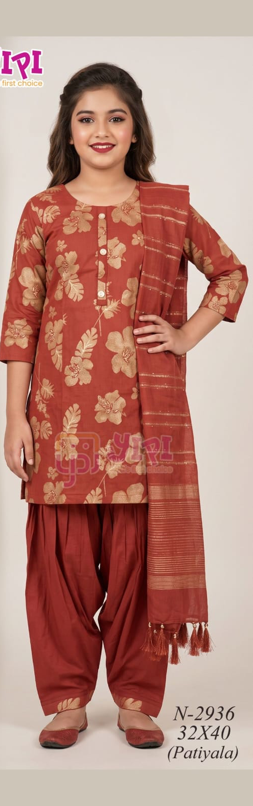 Girls Patiala 3 piece set