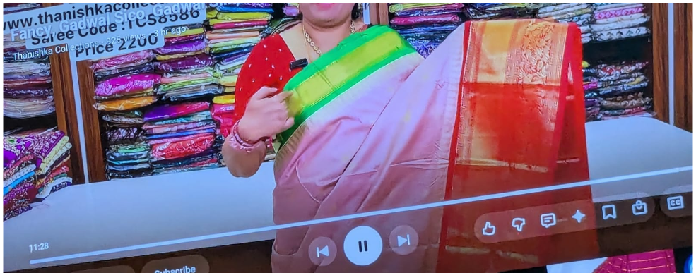 Semi Gadwal Silk Sarees Big Border