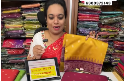 Soft silk Small Border Saree